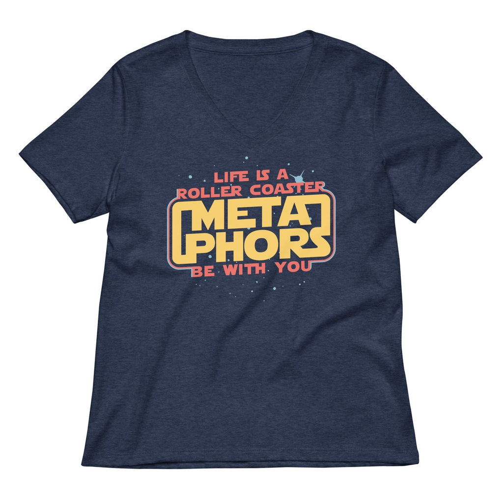 Meta Phors Be With You Women's V-Neck Tee Hoodie, Sweatshirt | CoreVibeTees.com (Image 1)