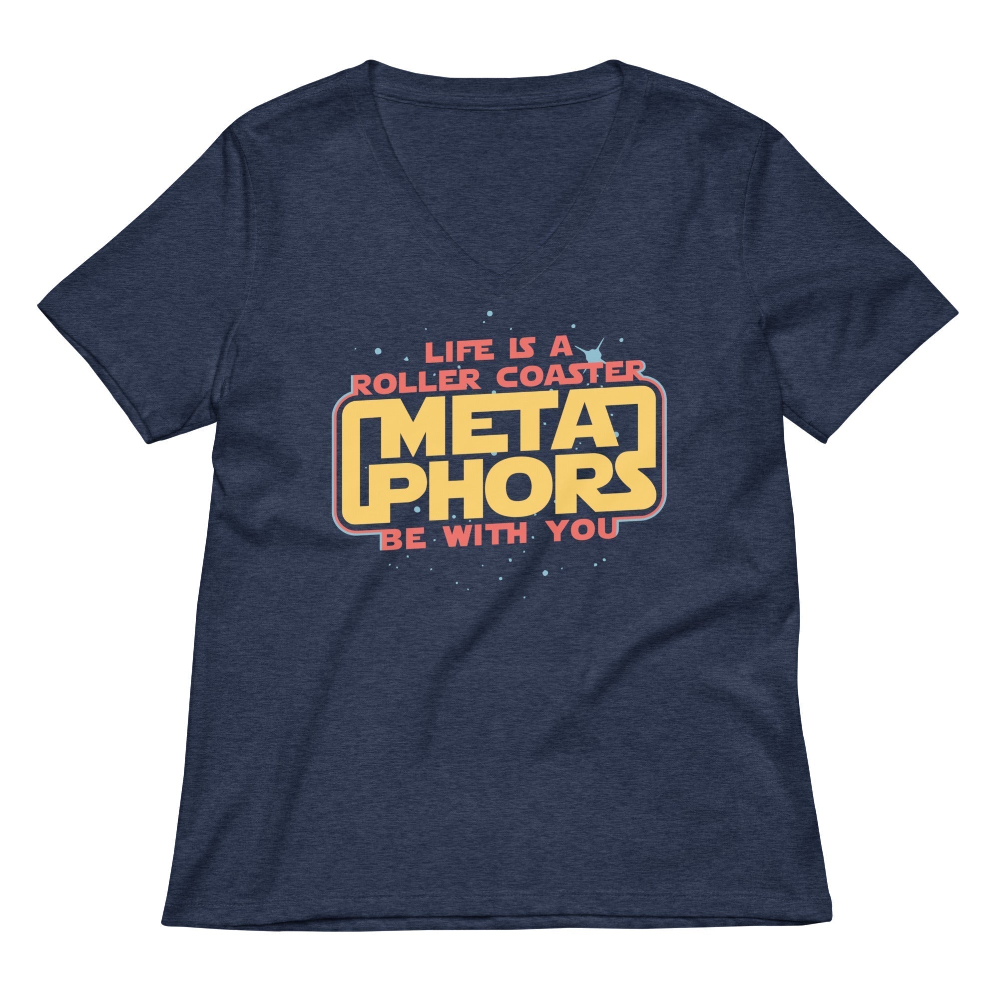 Meta Phors Be With You Women's V-Neck Tee Hoodie, Sweatshirt | CoreVibeTees.com (Image 1)