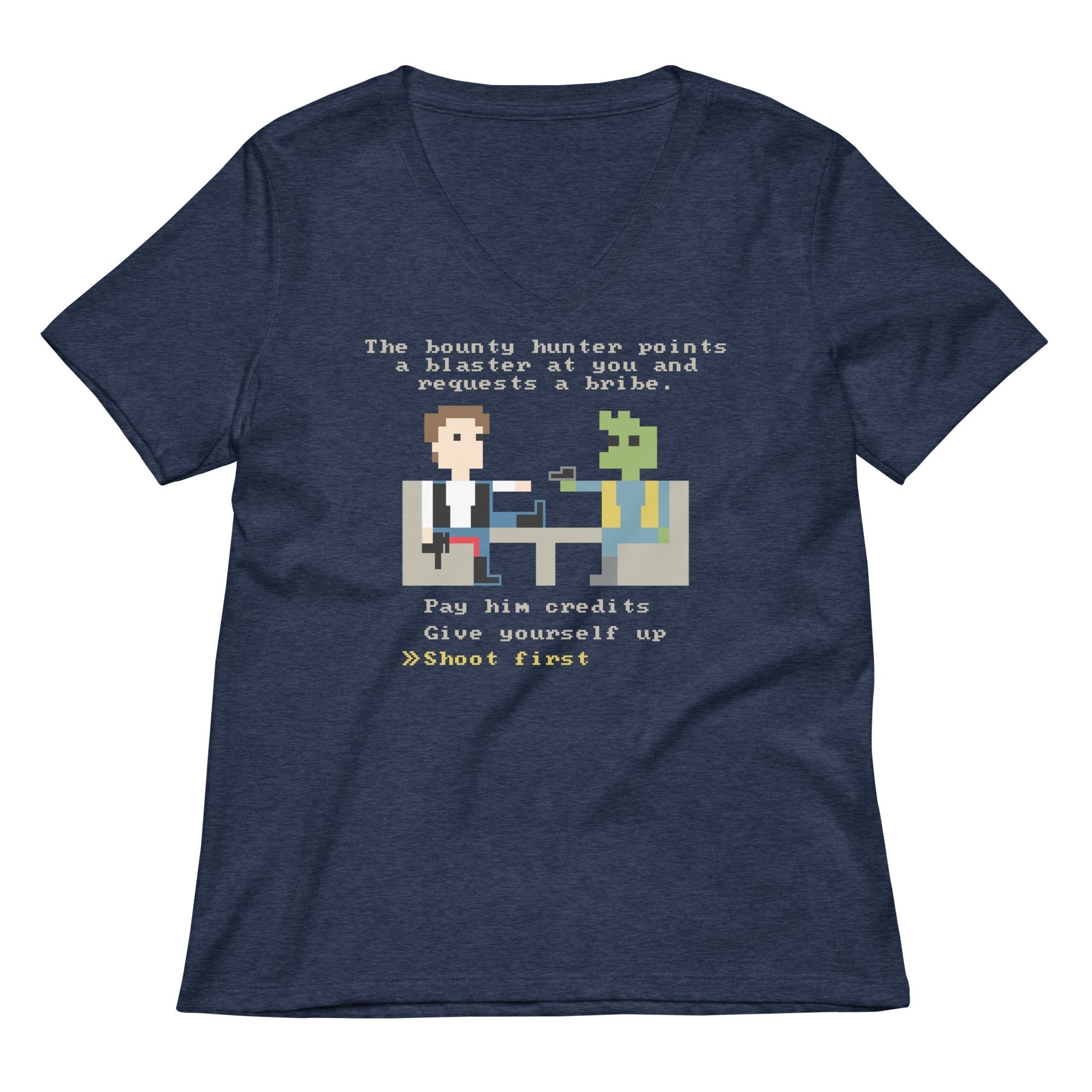 The Bounty Hunter Women's V-Neck Tee Hoodie, Sweatshirt | CoreVibeTees.com (Image 1)