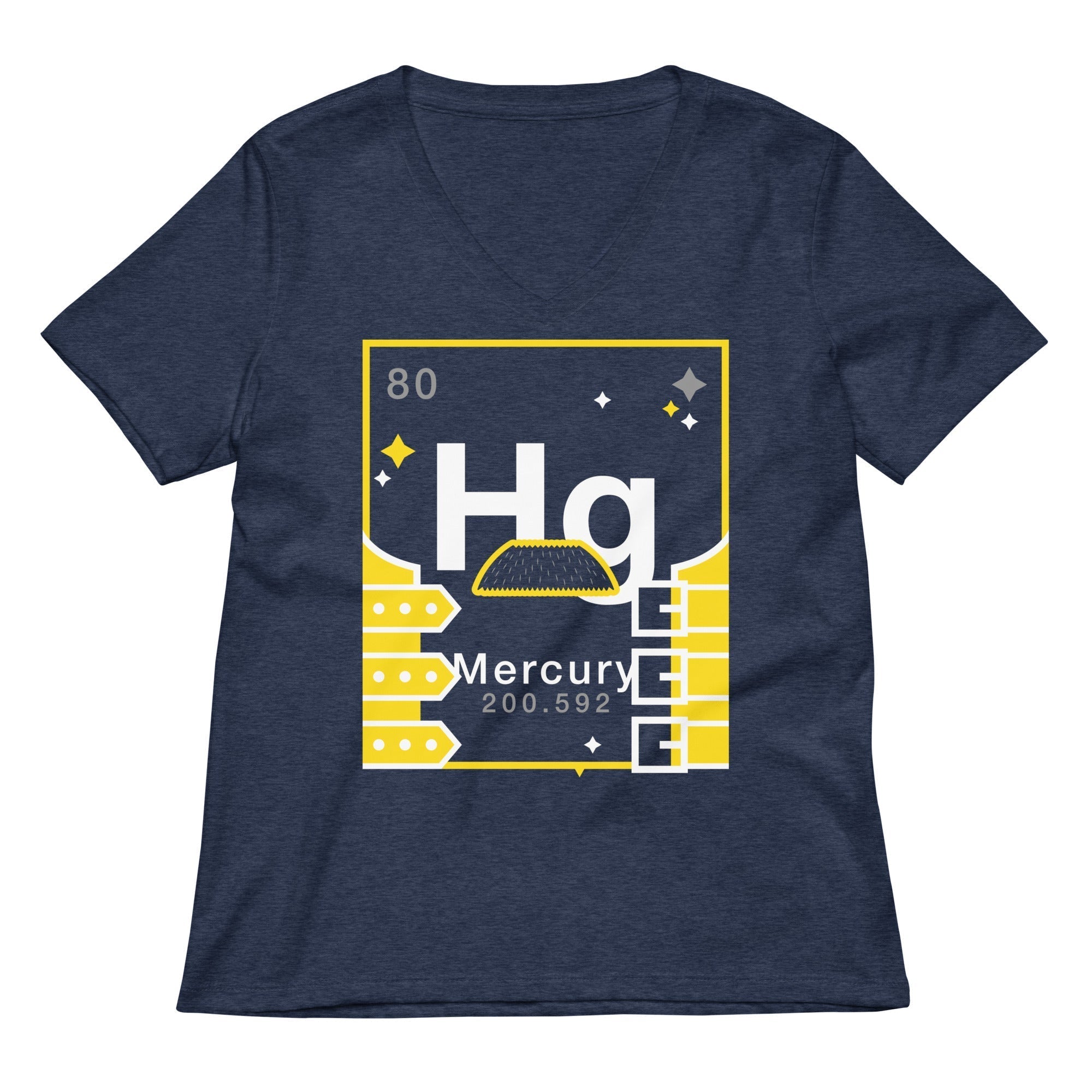 Mercury Element Women's V-Neck Tee Hoodie, Sweatshirt | CoreVibeTees.com (Image 1)