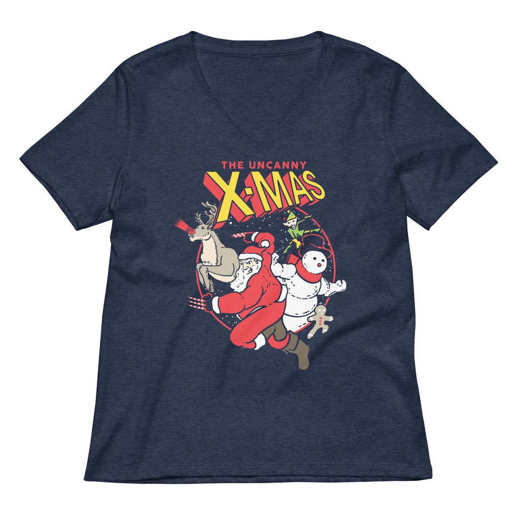 The Uncanny X-Mas Women's V-Neck Tee Hoodie, Sweatshirt | CoreVibeTees.com (Image 2)