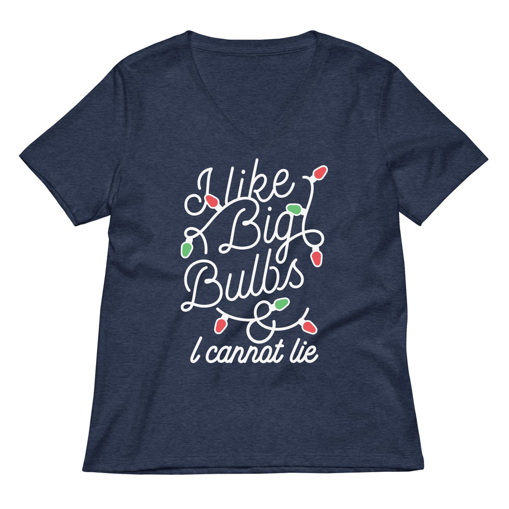 I Like Big Bulbs & I Cannot Lie Women's V-Neck Tee Hoodie, Sweatshirt | CoreVibeTees.com (Image 2)