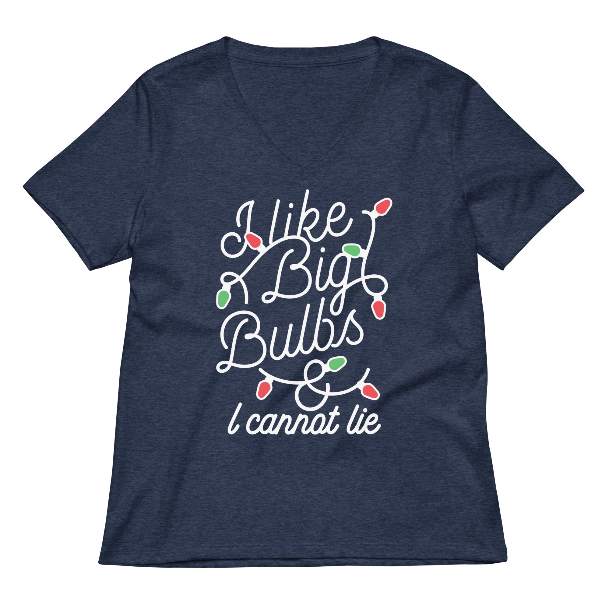 I Like Big Bulbs & I Cannot Lie Women's V-Neck Tee Hoodie, Sweatshirt | CoreVibeTees.com (Image 2)