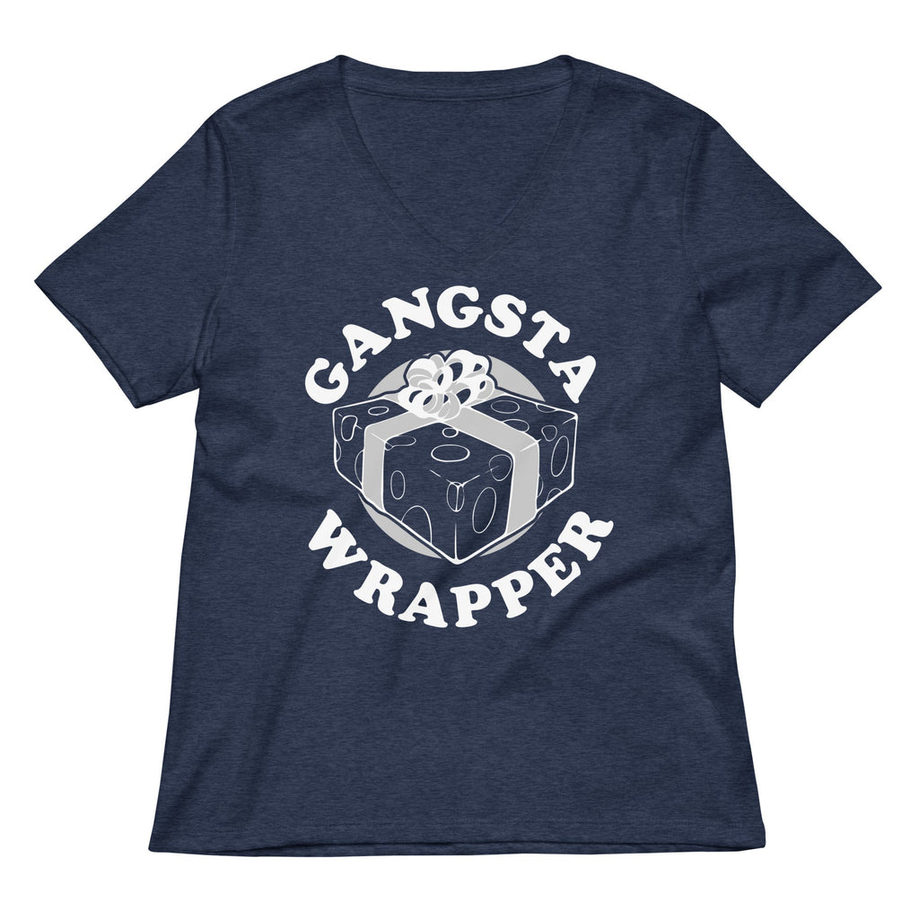 Gangsta Wrapper Women's V-Neck Tee Hoodie, Sweatshirt | CoreVibeTees.com (Image 2)