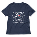 Have A Holly Jawly Christmas Women's V-Neck Tee Hoodie, Sweatshirt | CoreVibeTees.com (Image 1)