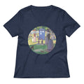 Tardis On La Grande Women's V-Neck Tee Hoodie, Sweatshirt | CoreVibeTees.com (Image 1)