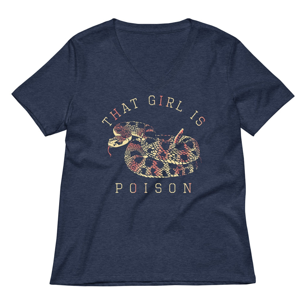 That Girl Is Poison Women's V-Neck Tee Hoodie, Sweatshirt | CoreVibeTees.com (Image 2)