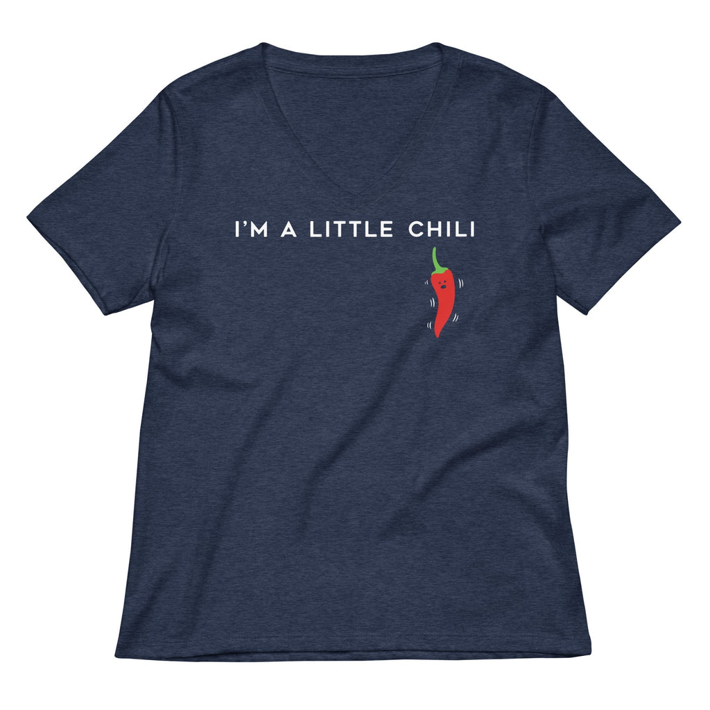 I'm A Little Chili Women's V-Neck Tee Hoodie, Sweatshirt | CoreVibeTees.com (Image 2)