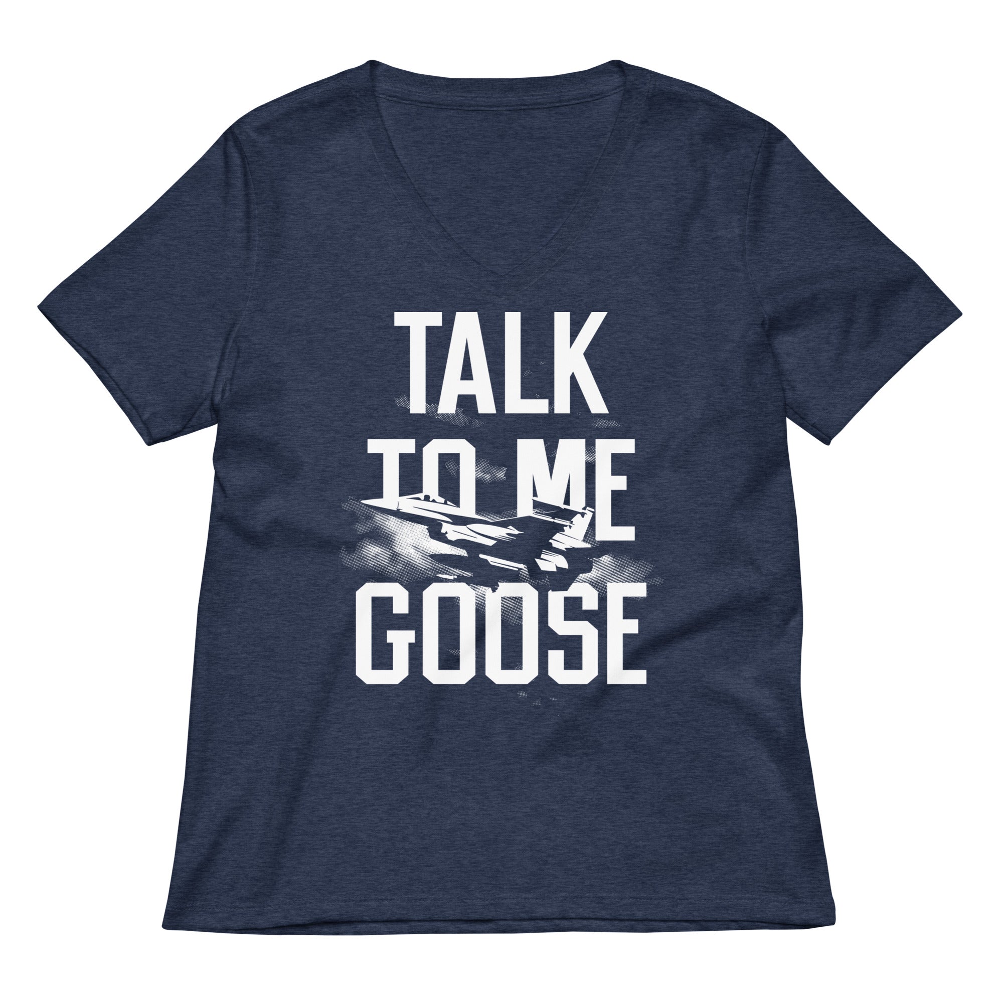 Talk To Me Goose Women's V-Neck Tee Hoodie, Sweatshirt | CoreVibeTees.com (Image 4)