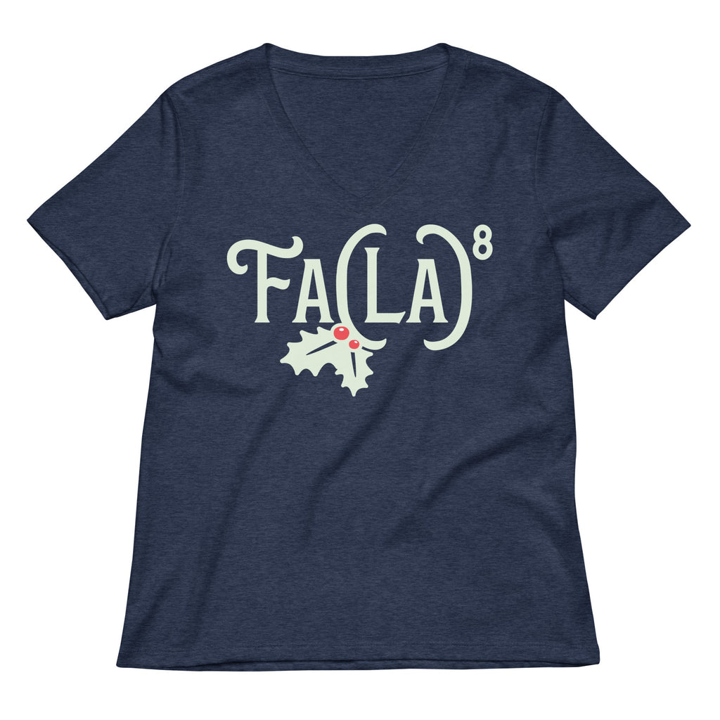 Fa LaLaLaLaLaLaLaLa Women's V-Neck Tee Hoodie, Sweatshirt | CoreVibeTees.com (Image 3)