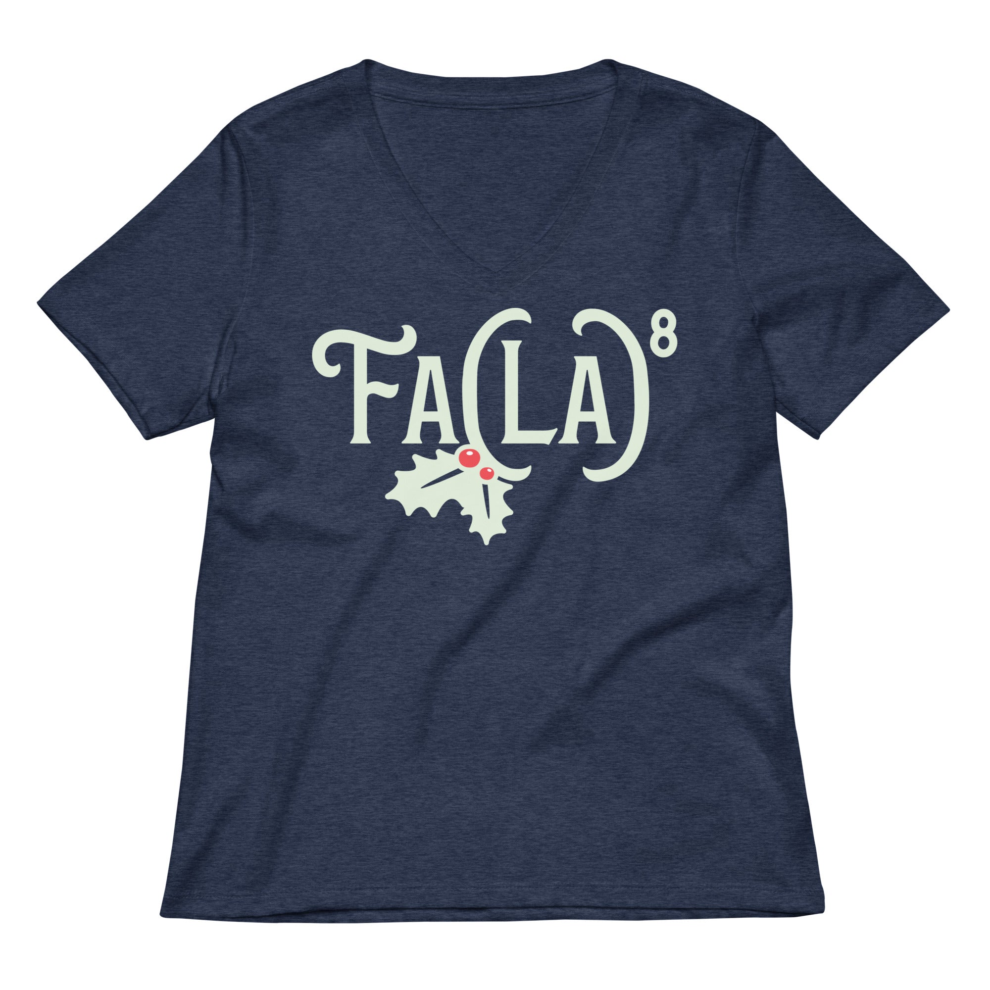 Fa LaLaLaLaLaLaLaLa Women's V-Neck Tee Hoodie, Sweatshirt | CoreVibeTees.com (Image 3)
