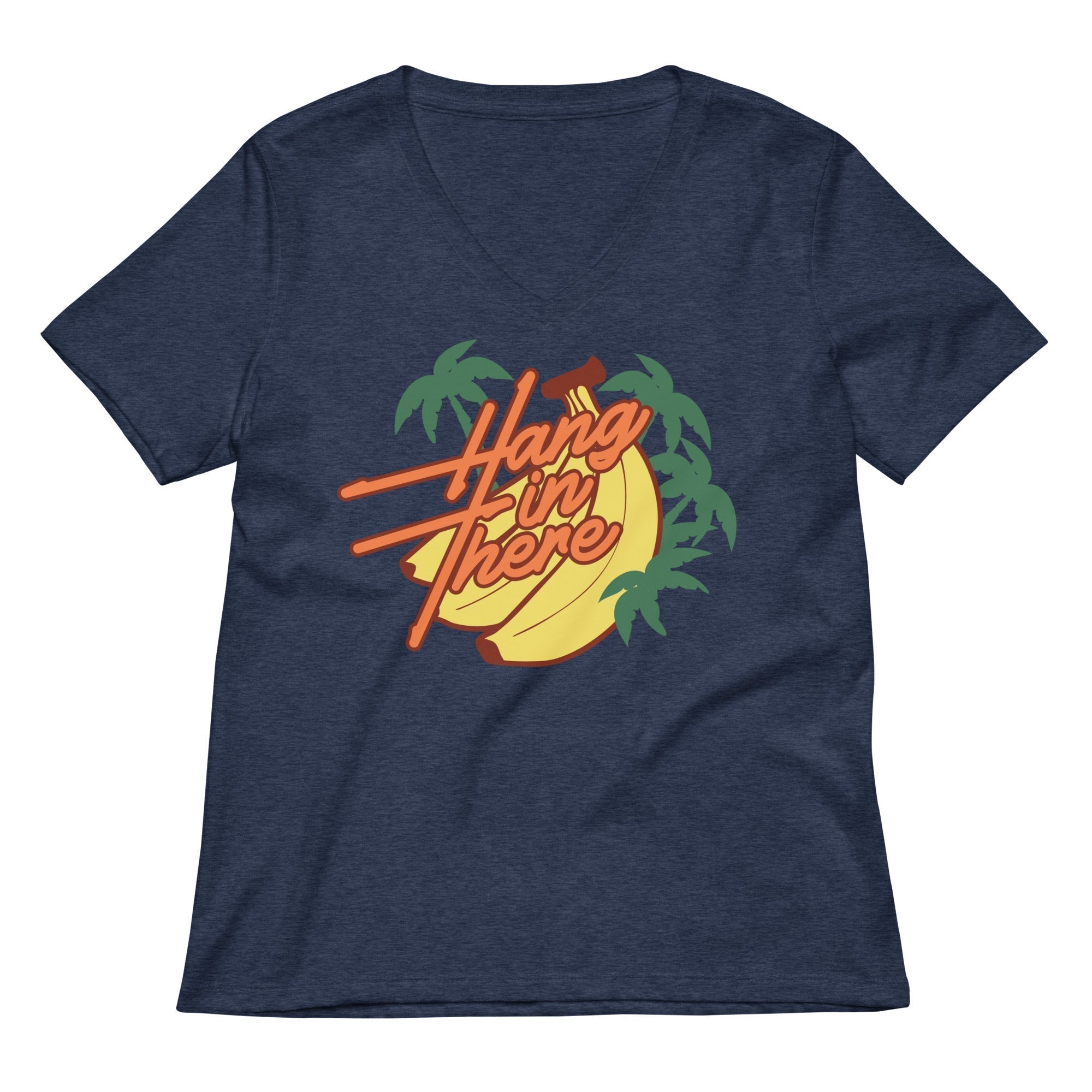 Hang In There Women's V-Neck Tee Hoodie, Sweatshirt | CoreVibeTees.com (Image 2)