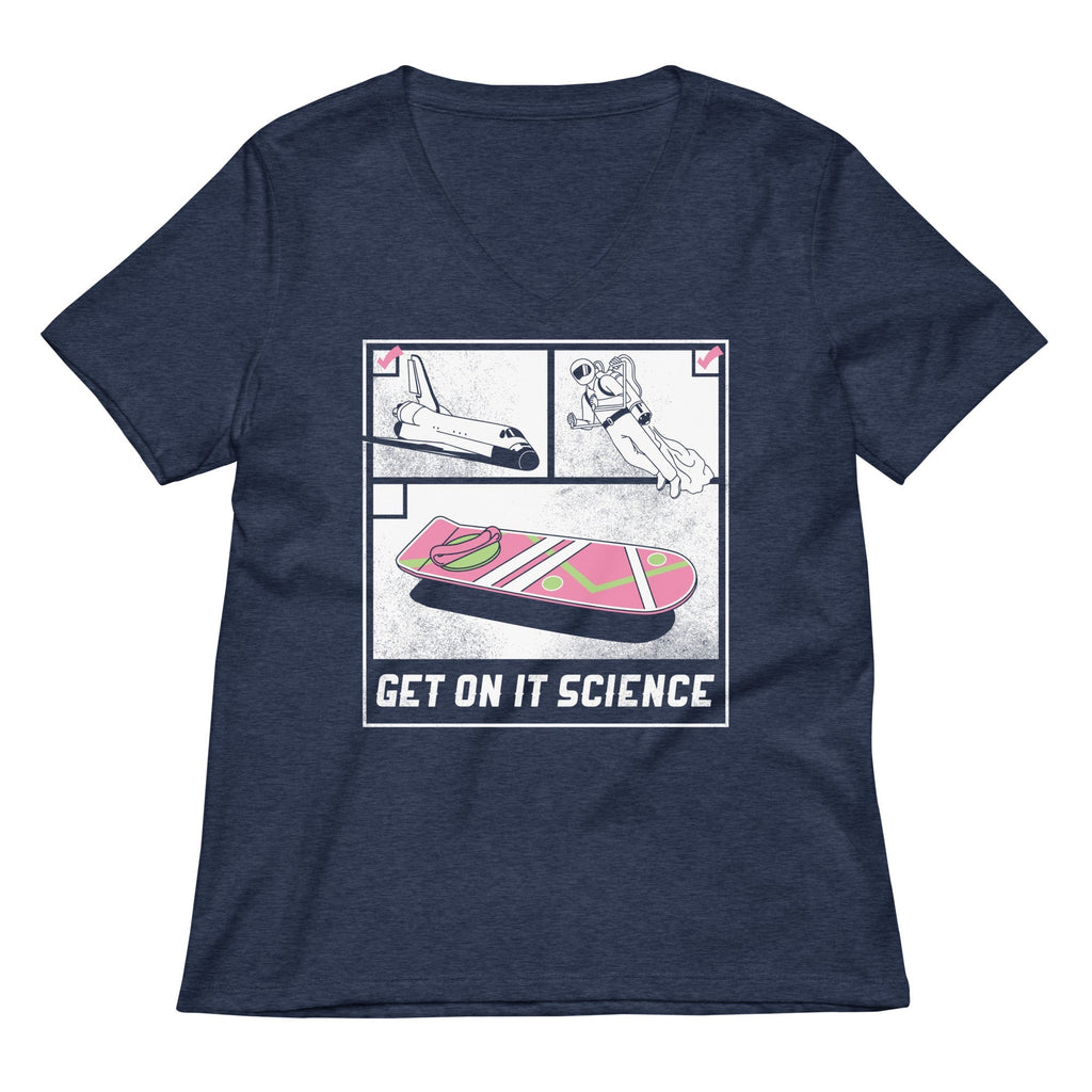 Get On It Science Women's V-Neck Tee Hoodie, Sweatshirt | CoreVibeTees.com (Image 2)