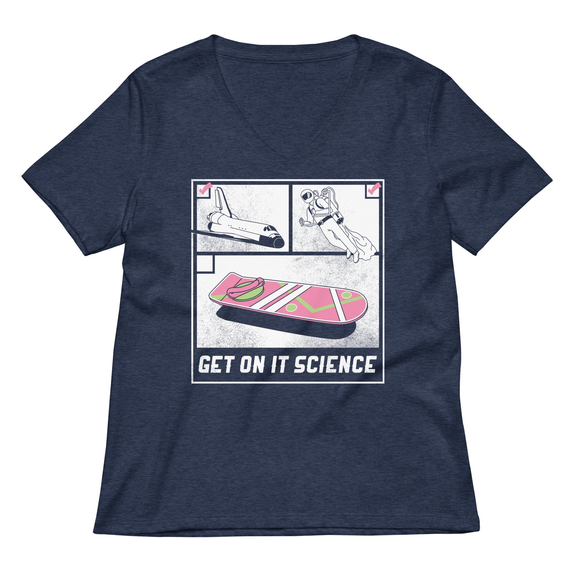 Get On It Science Women's V-Neck Tee Hoodie, Sweatshirt | CoreVibeTees.com (Image 2)