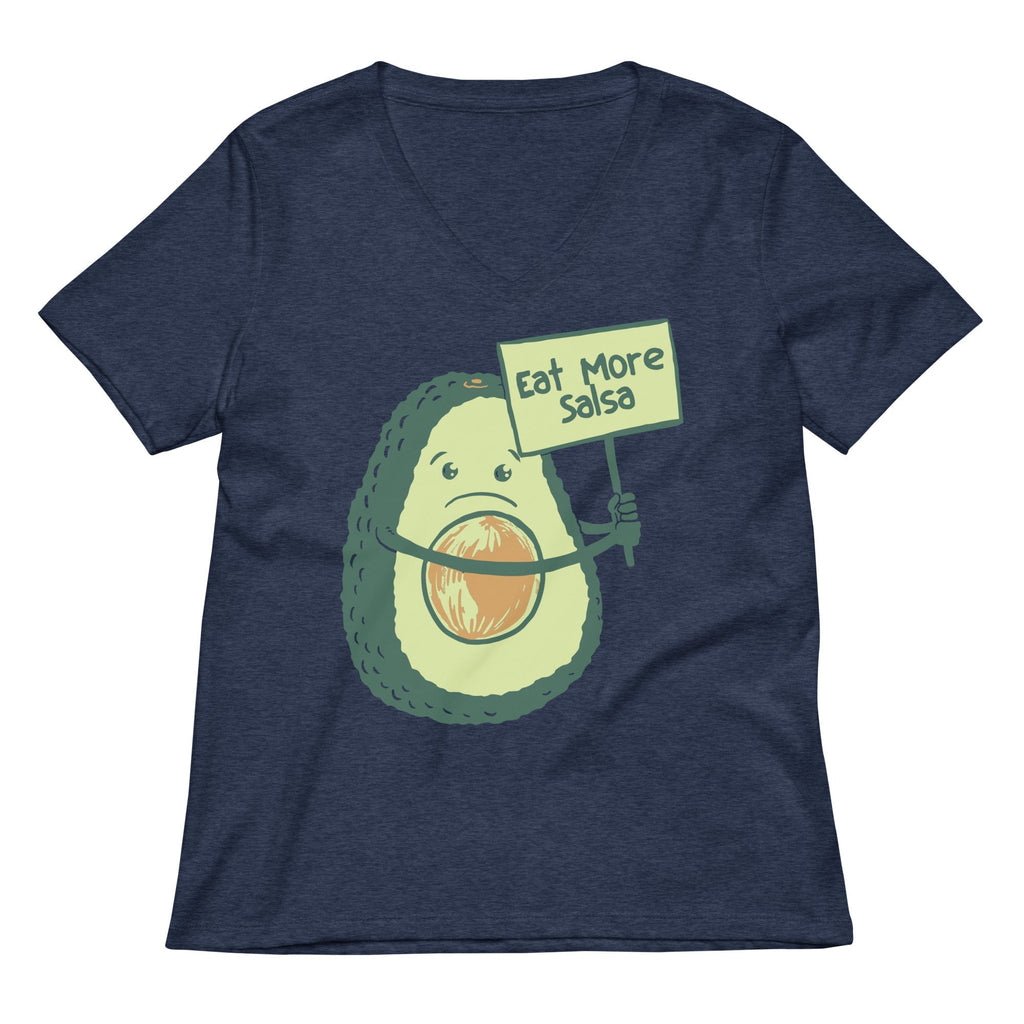 Eat More Salsa Women's V-Neck Tee Hoodie, Sweatshirt | CoreVibeTees.com (Image 1)