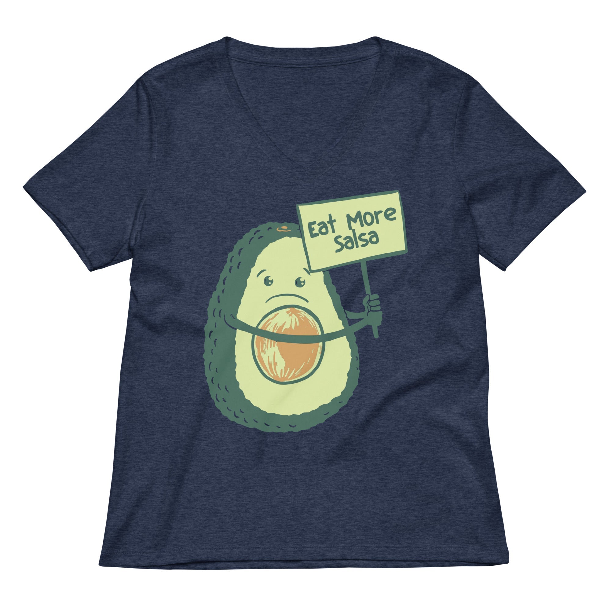 Eat More Salsa Women's V-Neck Tee Hoodie, Sweatshirt | CoreVibeTees.com (Image 1)