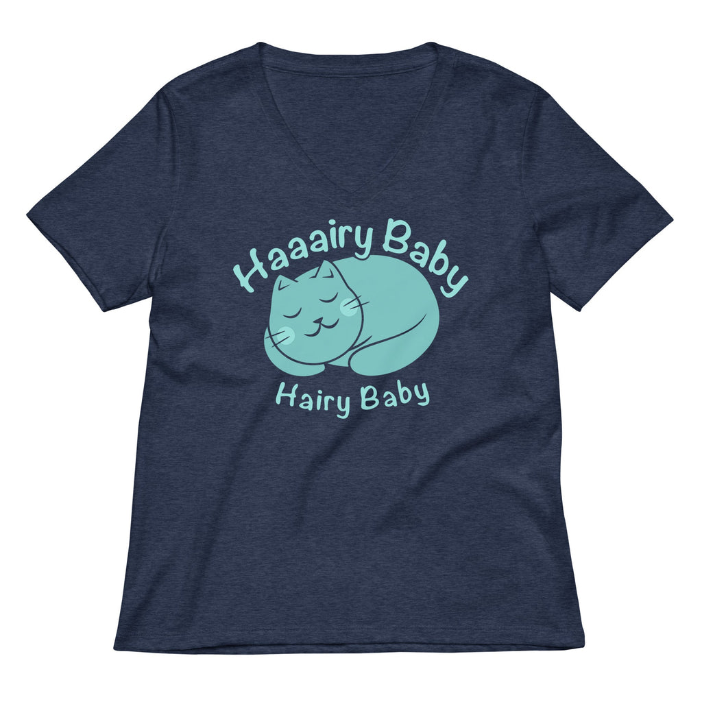 Hairy Baby Women's V-Neck Tee Hoodie, Sweatshirt | CoreVibeTees.com (Image 2)