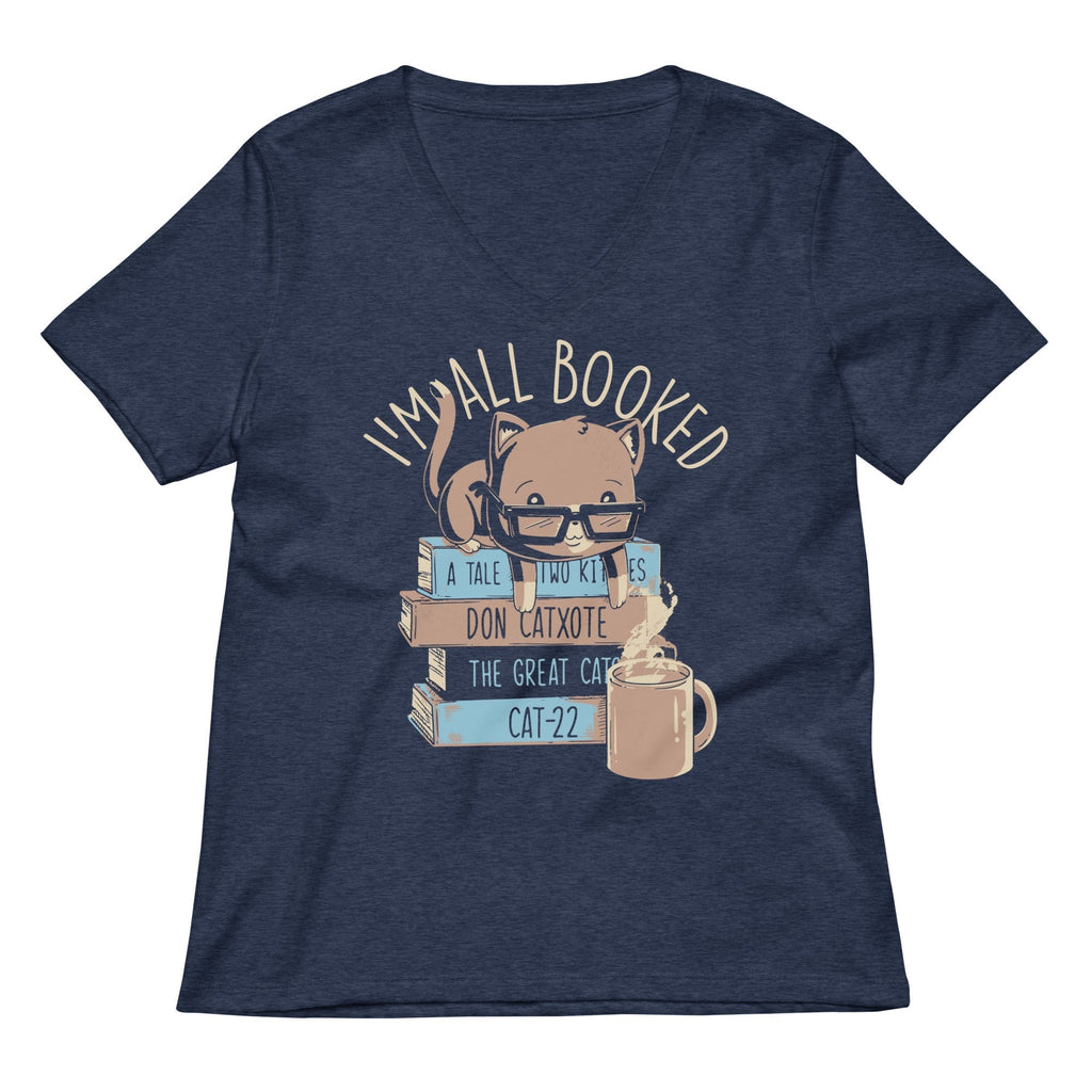 I'm All Booked Women's V-Neck Tee Hoodie, Sweatshirt | CoreVibeTees.com (Image 2)