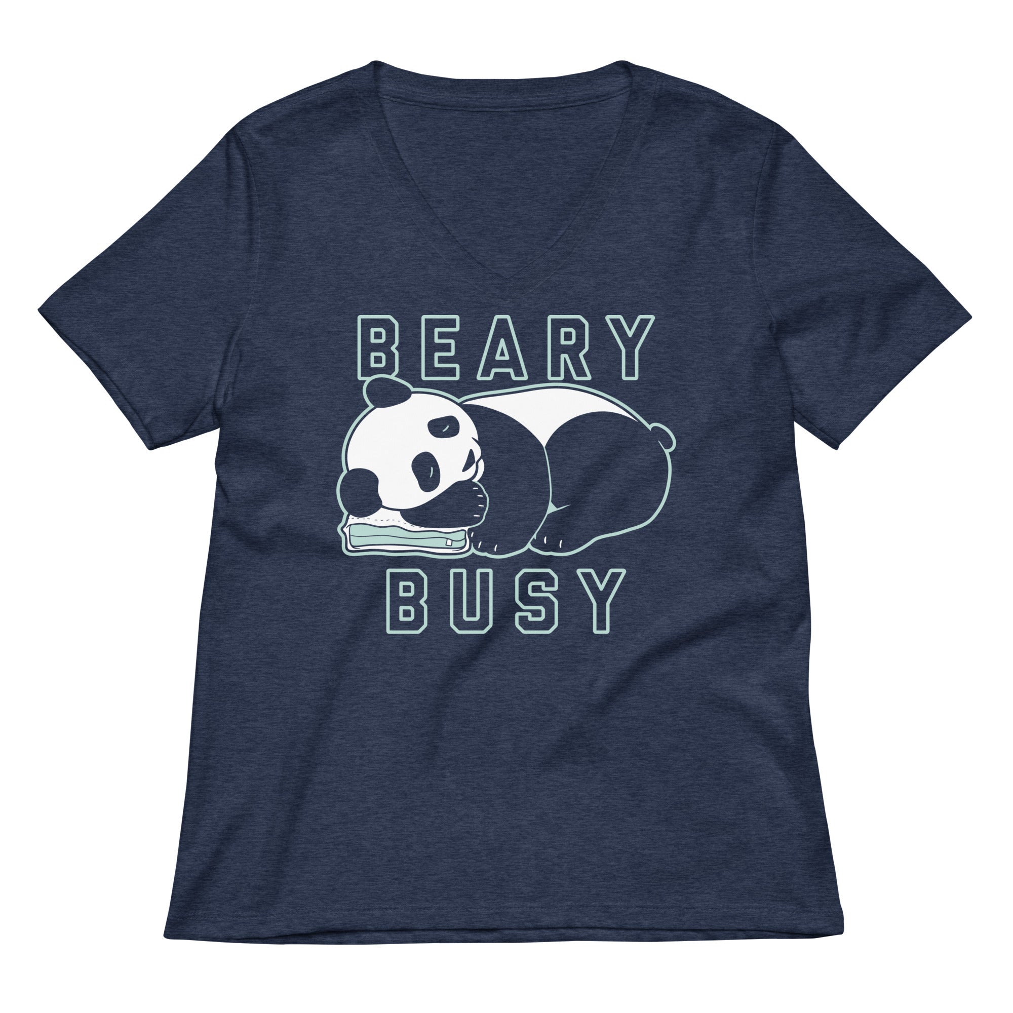 Beary Busy Women's V-Neck Tee Hoodie, Sweatshirt | CoreVibeTees.com (Image 2)
