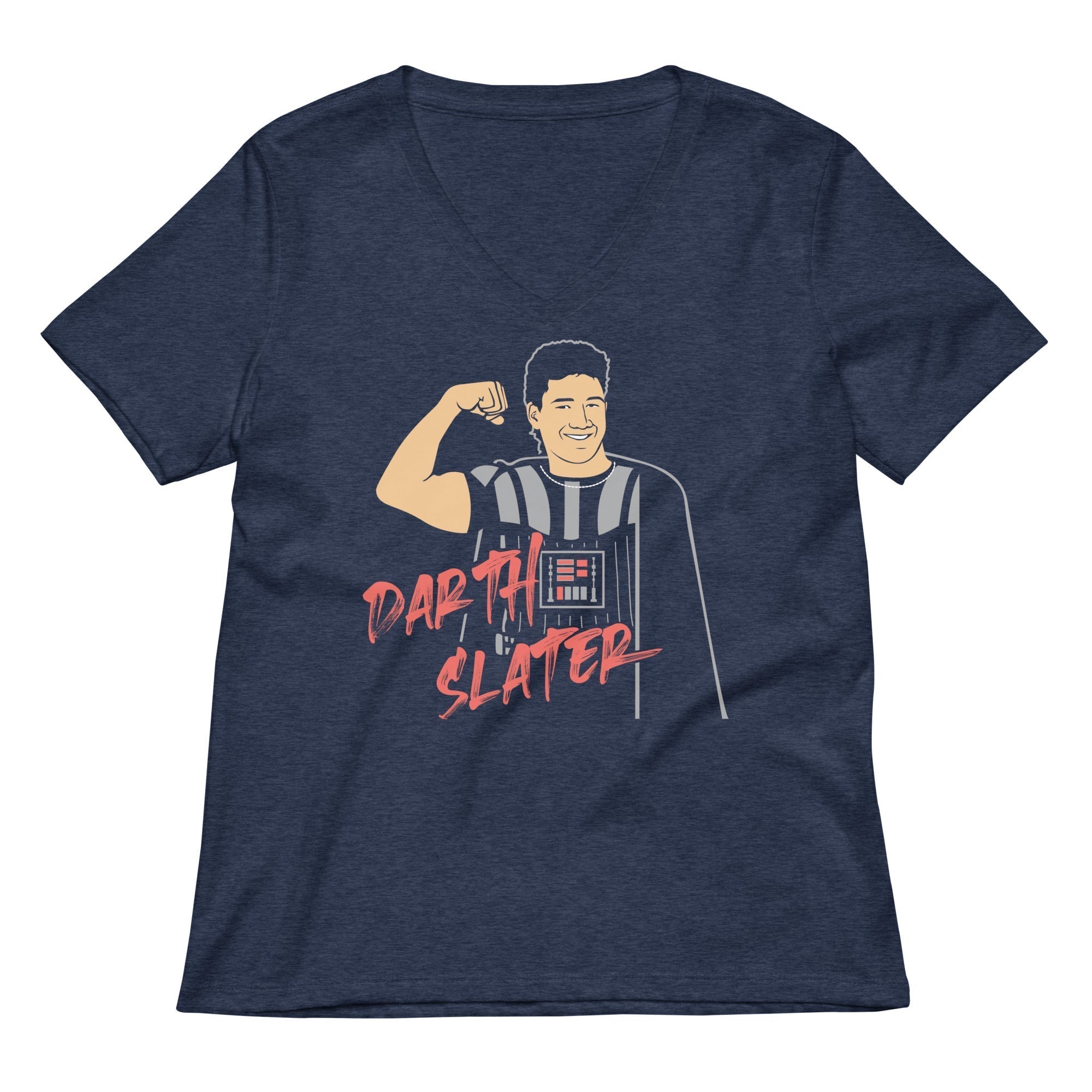 Darth Slater Women's V-Neck Tee Hoodie, Sweatshirt | CoreVibeTees.com (Image 2)
