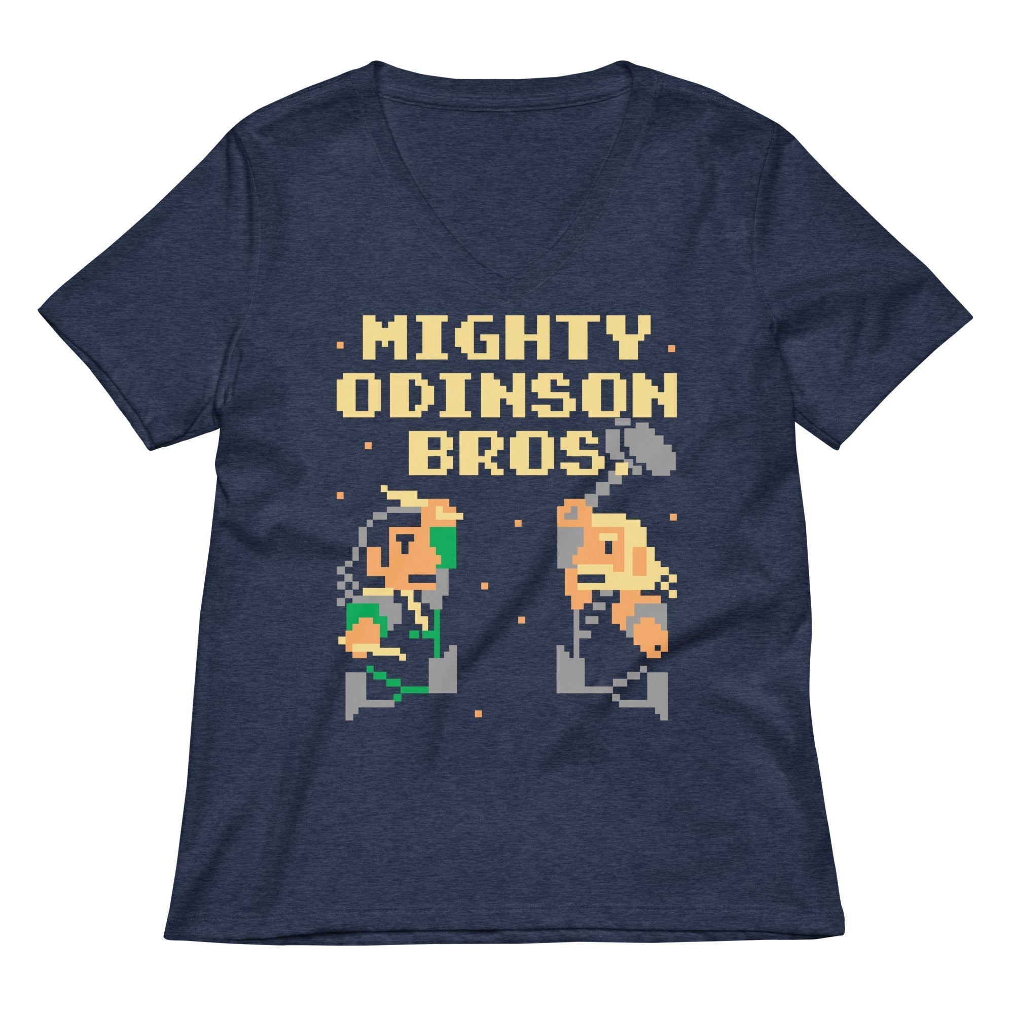 Mighty Odinson Bros Women's V-Neck Tee Hoodie, Sweatshirt | CoreVibeTees.com (Image 2)