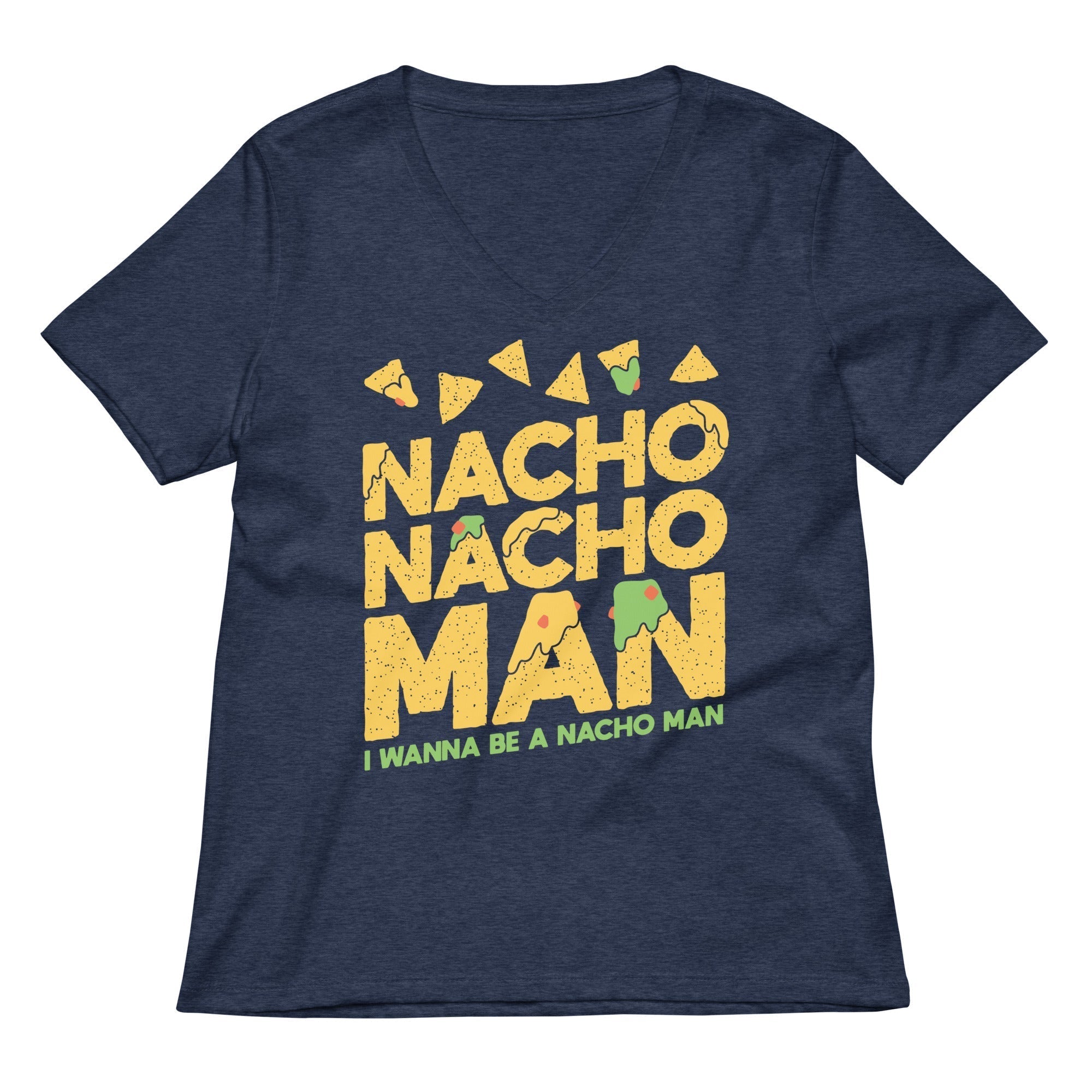 Nacho Nacho Man Women's V-Neck Tee Hoodie, Sweatshirt | CoreVibeTees.com (Image 2)