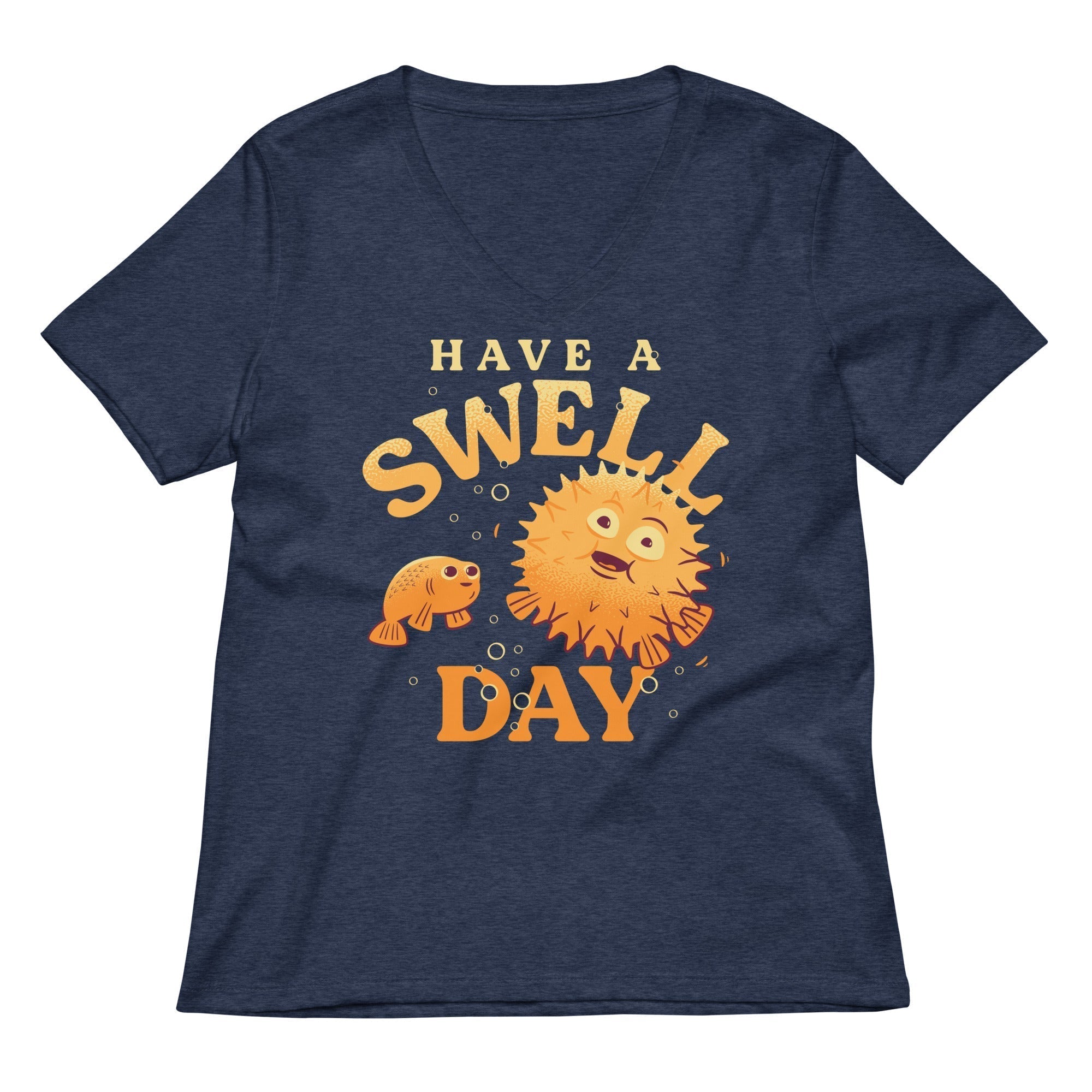 Have A Swell Day Women's V-Neck Tee Hoodie, Sweatshirt | CoreVibeTees.com (Image 2)