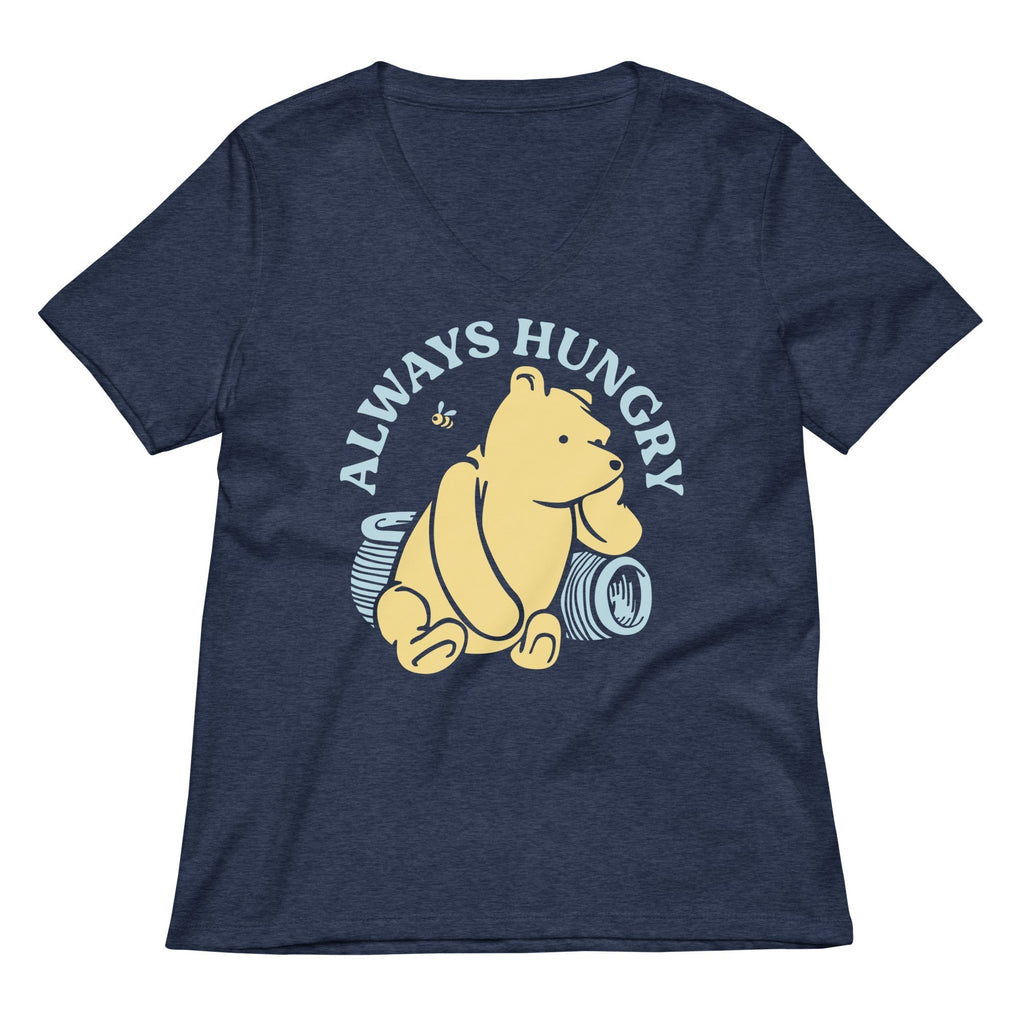 Always Hungry Women's V-Neck Tee Hoodie, Sweatshirt | CoreVibeTees.com (Image 2)