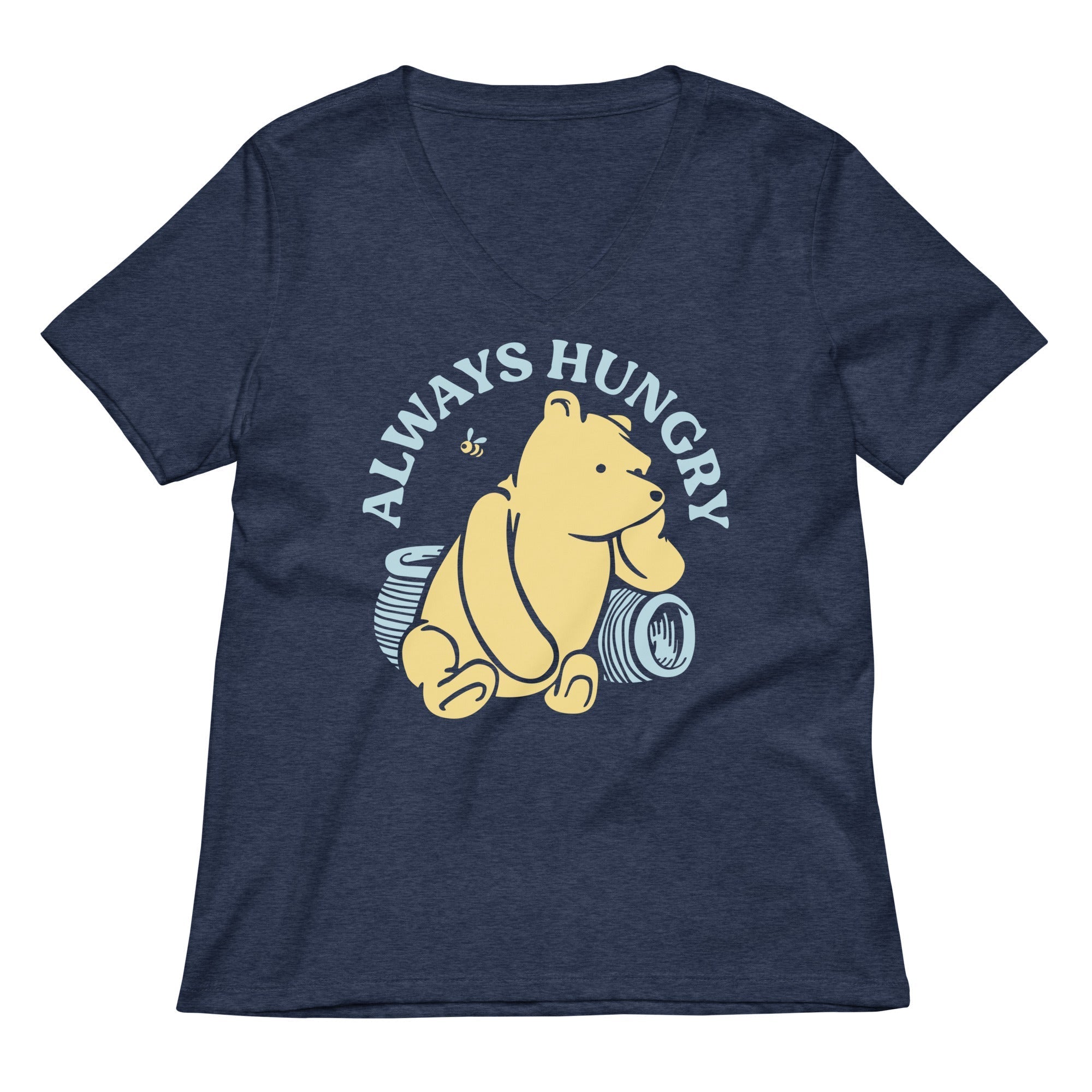 Always Hungry Women's V-Neck Tee Hoodie, Sweatshirt | CoreVibeTees.com (Image 2)