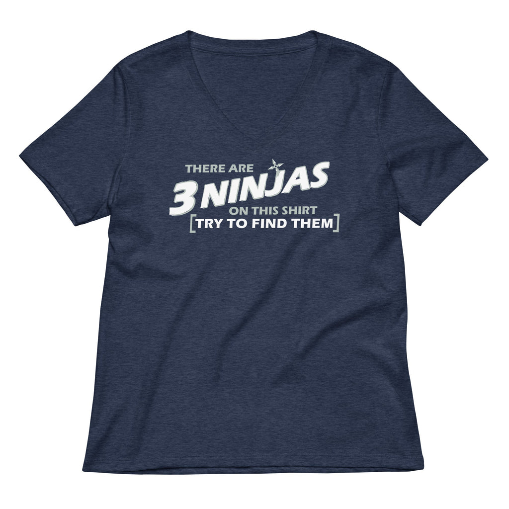 3 Ninjas Women's V-Neck Tee Hoodie, Sweatshirt | CoreVibeTees.com (Image 2)