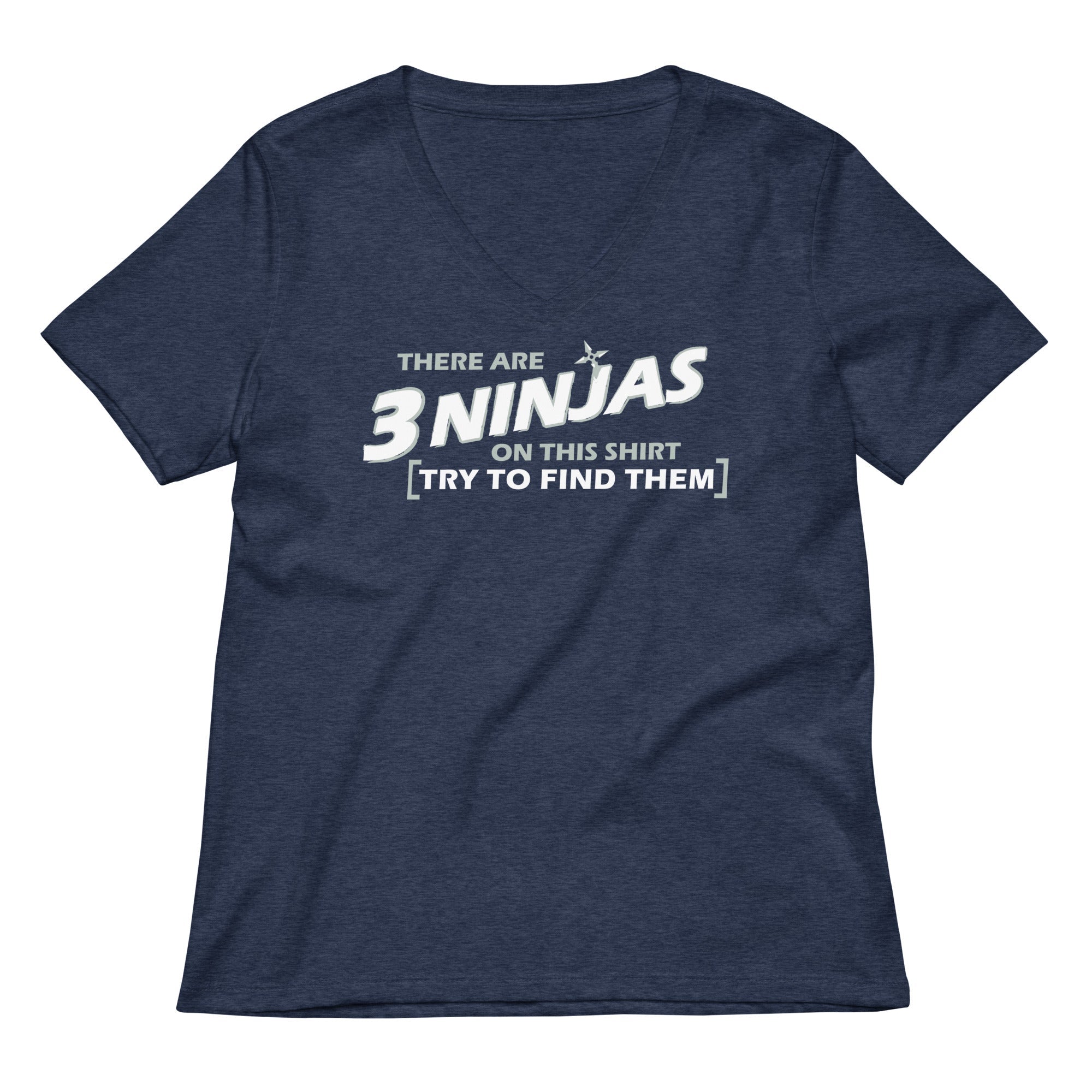 3 Ninjas Women's V-Neck Tee Hoodie, Sweatshirt | CoreVibeTees.com (Image 2)