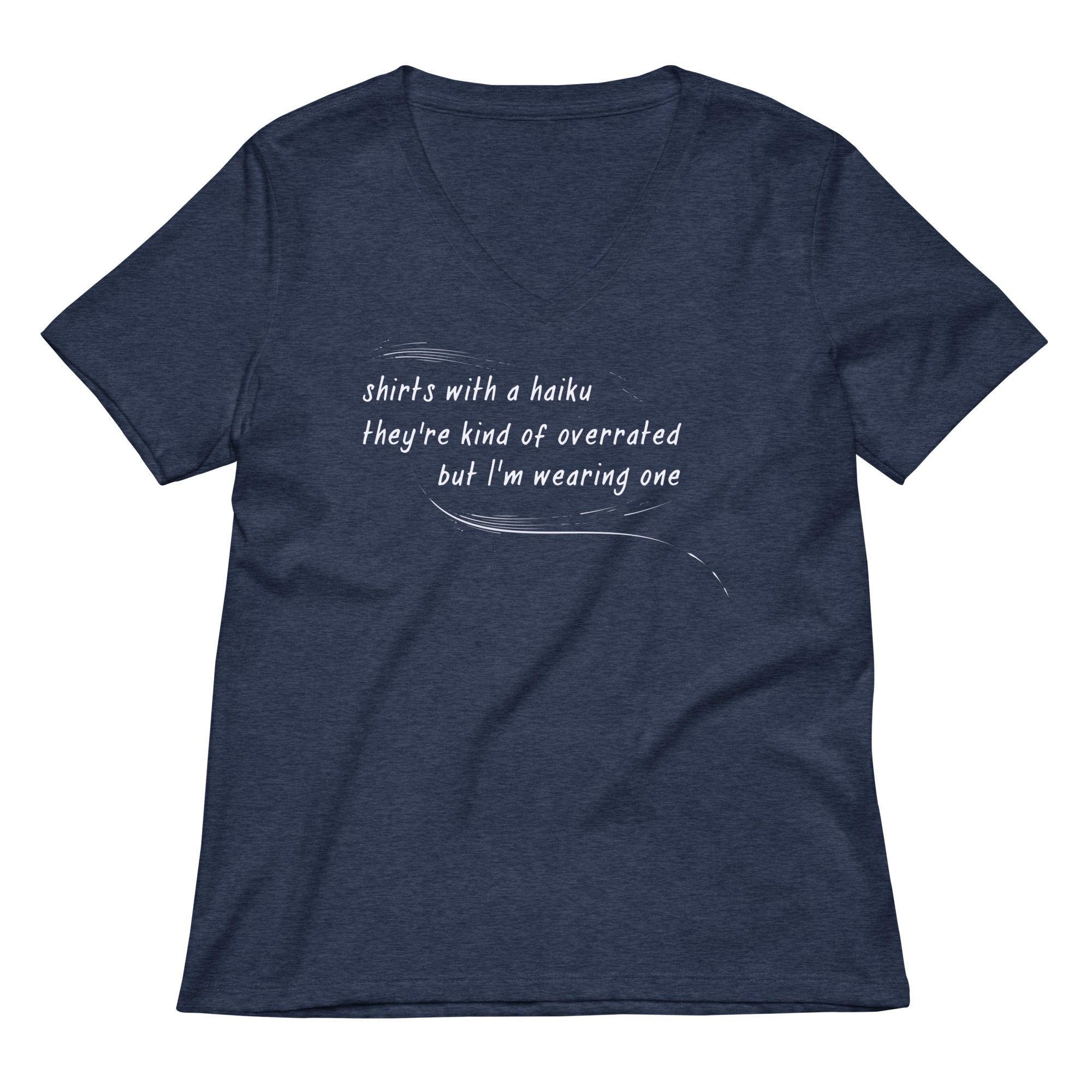 Haiku Women's V-Neck Tee Hoodie, Sweatshirt | CoreVibeTees.com (Image 2)