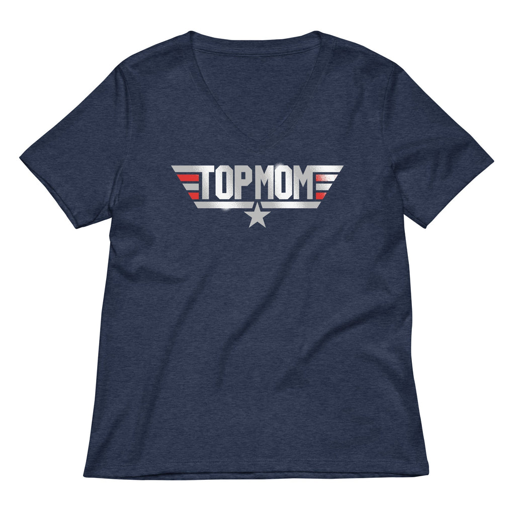 Top Mom Women's V-Neck Tee Hoodie, Sweatshirt | CoreVibeTees.com (Image 2)