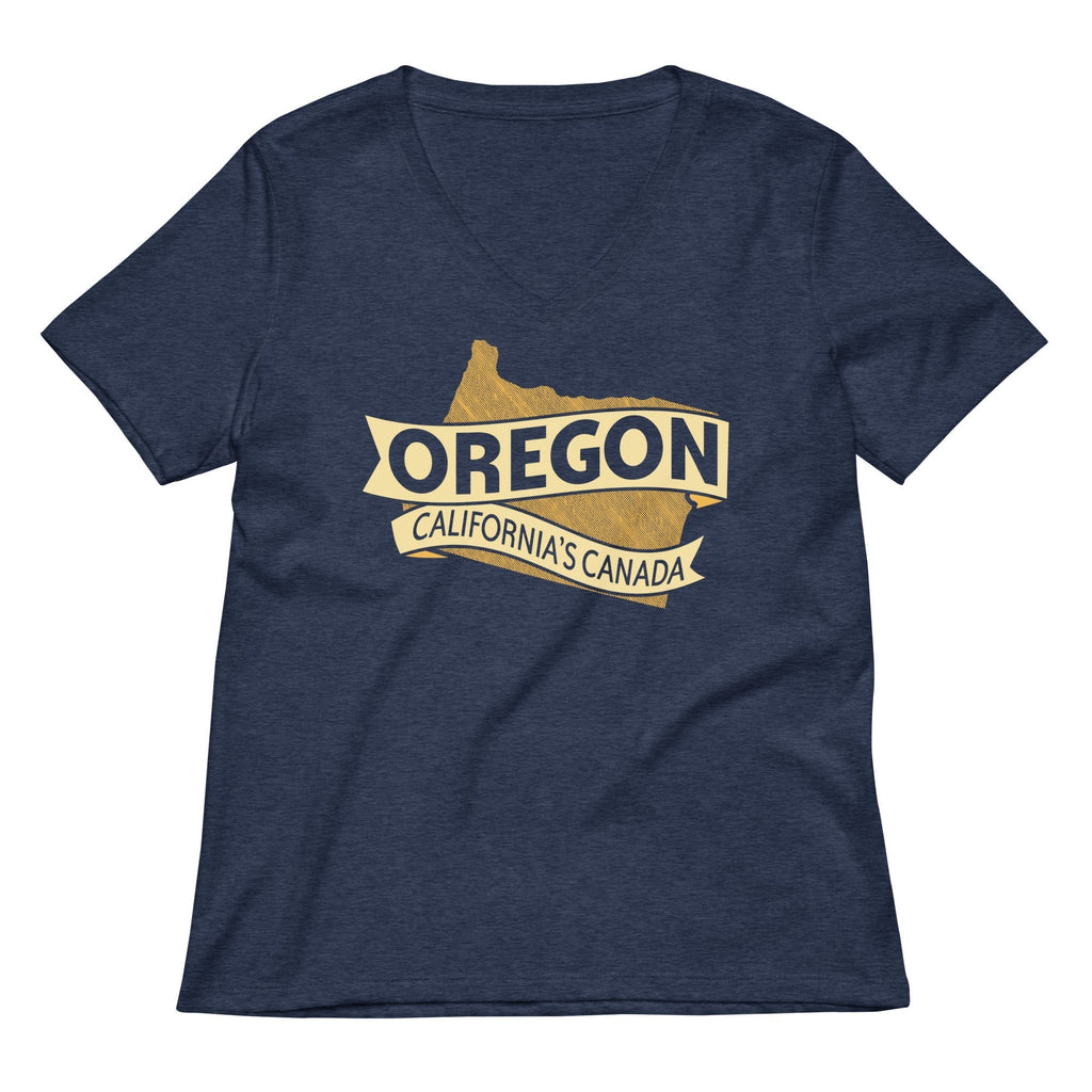 Oregon California's Canada Women's V-Neck Tee Hoodie, Sweatshirt | CoreVibeTees.com (Image 2)