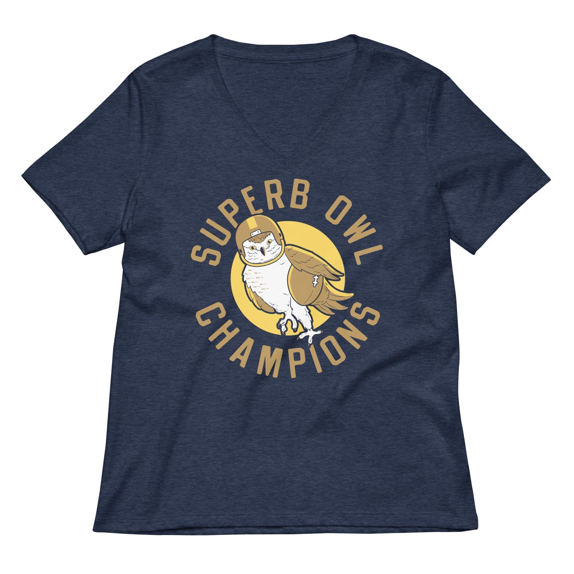 Superb Owl Women's V-Neck Tee Hoodie, Sweatshirt | CoreVibeTees.com (Image 2)