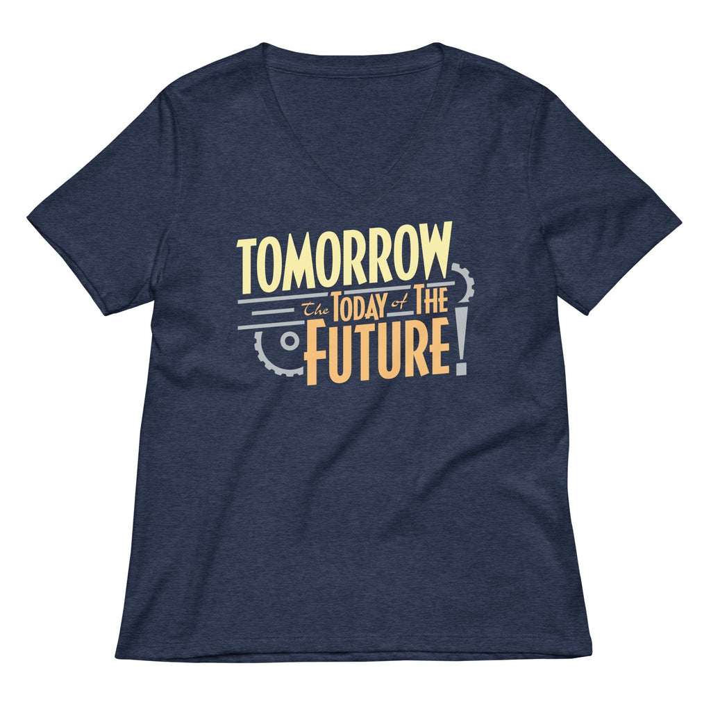 Tomorrow, The Today Of The Future Women's V-Neck Tee Hoodie, Sweatshirt | CoreVibeTees.com (Image 2)