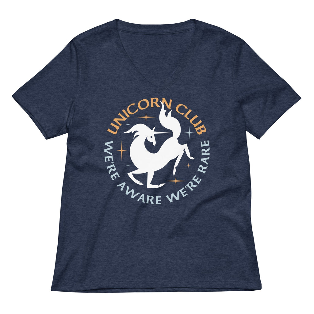 Unicorn Club Women's V-Neck Tee Hoodie, Sweatshirt | CoreVibeTees.com (Image 2)