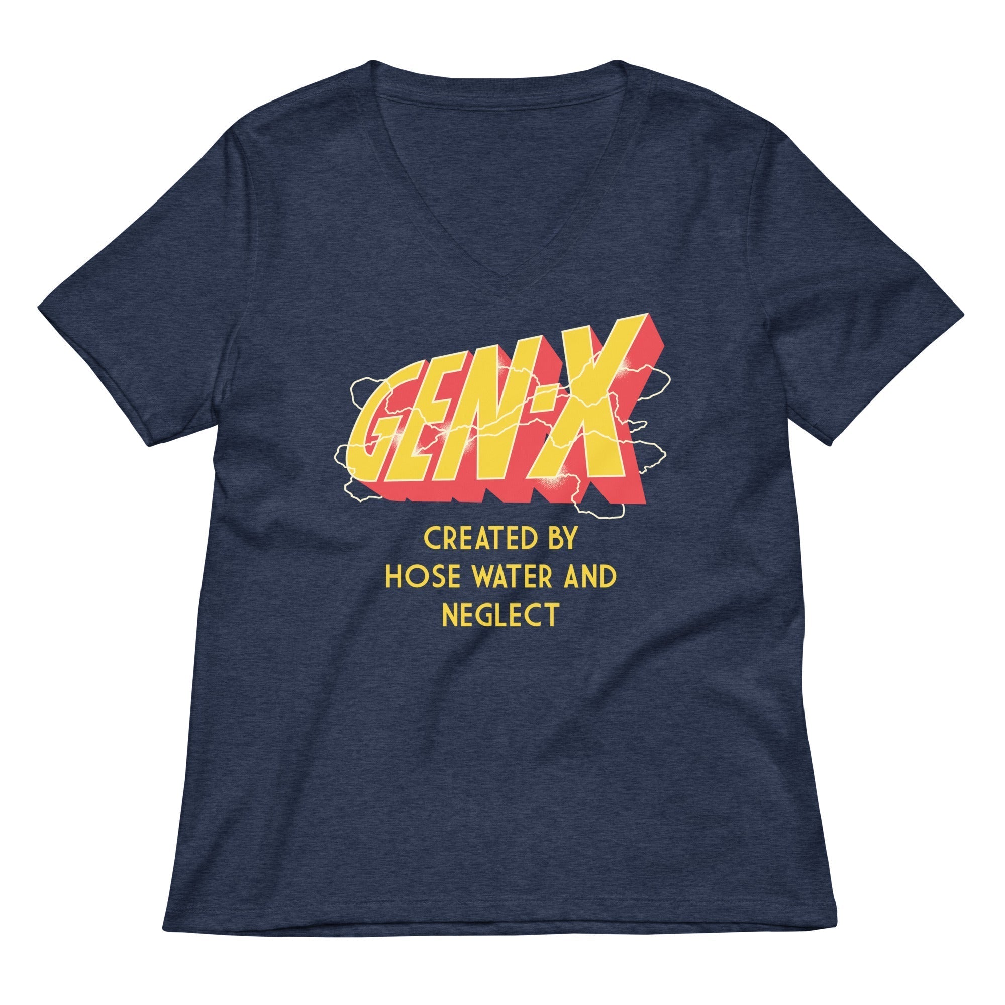 Gen-X Women's V-Neck Tee Hoodie, Sweatshirt | CoreVibeTees.com (Image 2)
