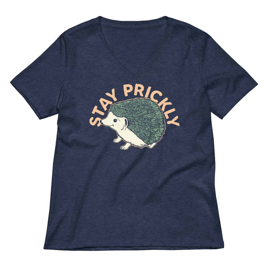 Stay Prickly Women's V-Neck Tee Hoodie, Sweatshirt | CoreVibeTees.com (Image 1)