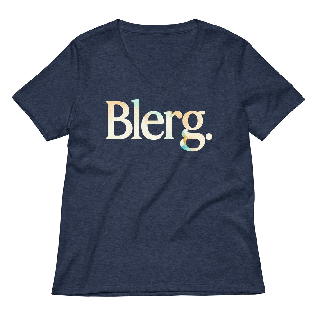 Blerg Women's V-Neck Tee Hoodie, Sweatshirt | CoreVibeTees.com (Image 1)