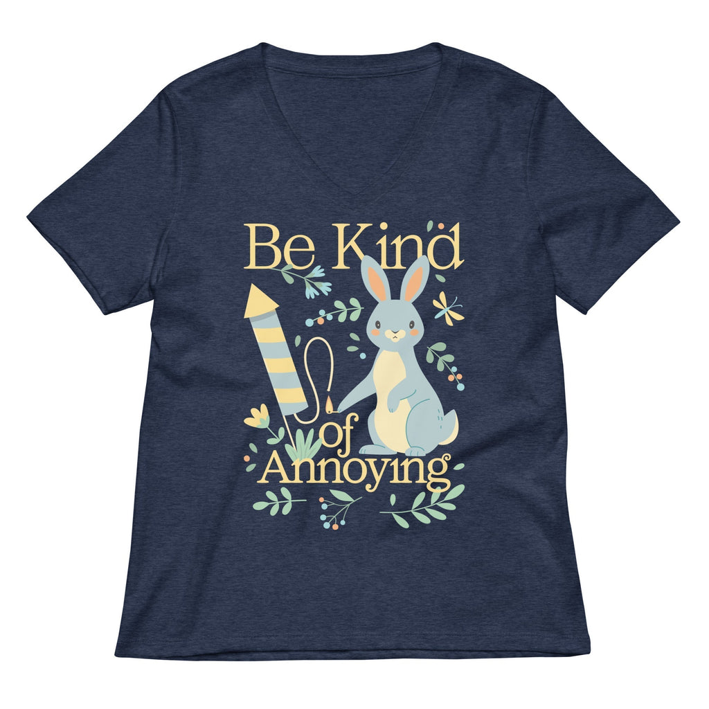 Be Kind Of Annoying Women's V-Neck Tee Hoodie, Sweatshirt | CoreVibeTees.com (Image 2)