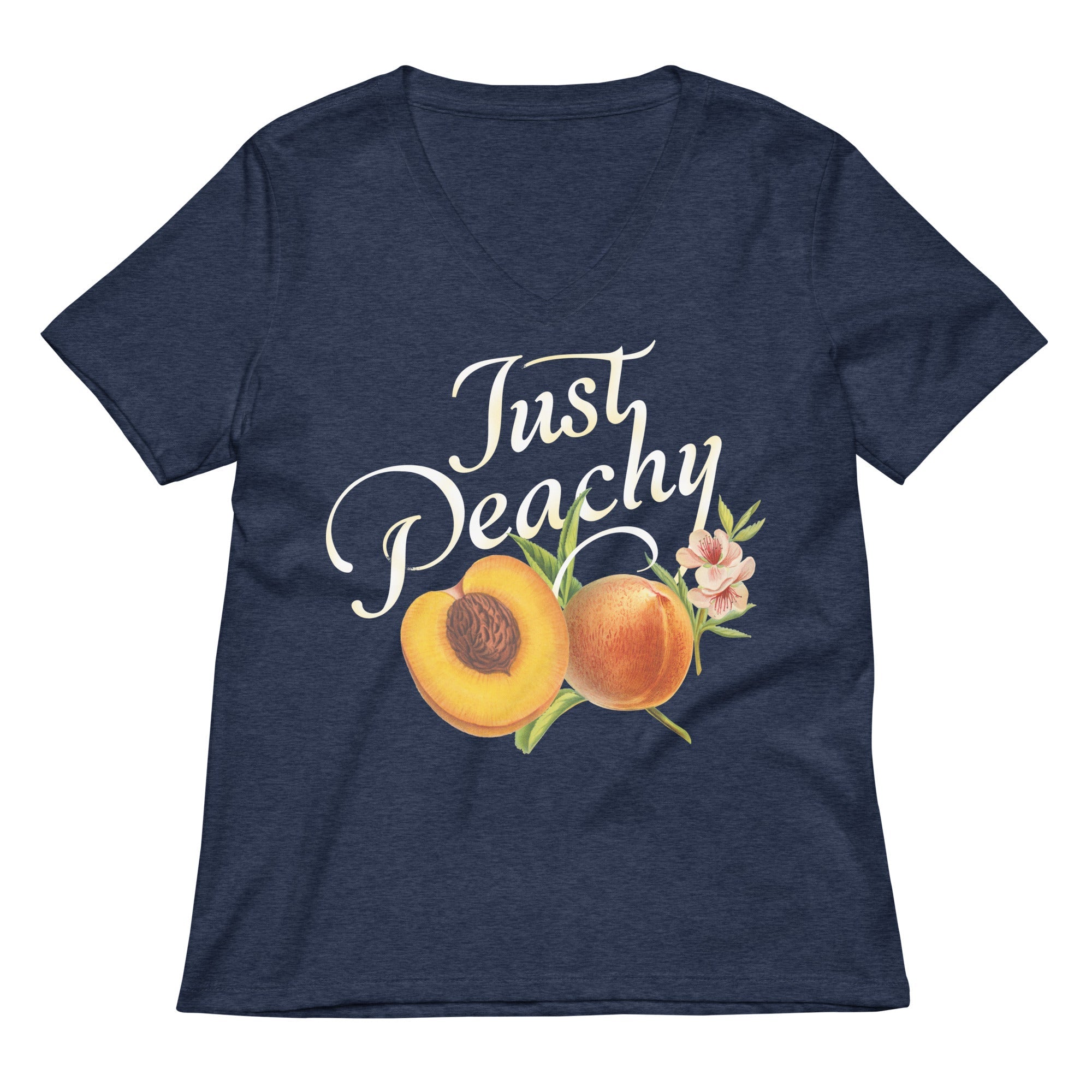 Just Peachy Women's V-Neck Tee