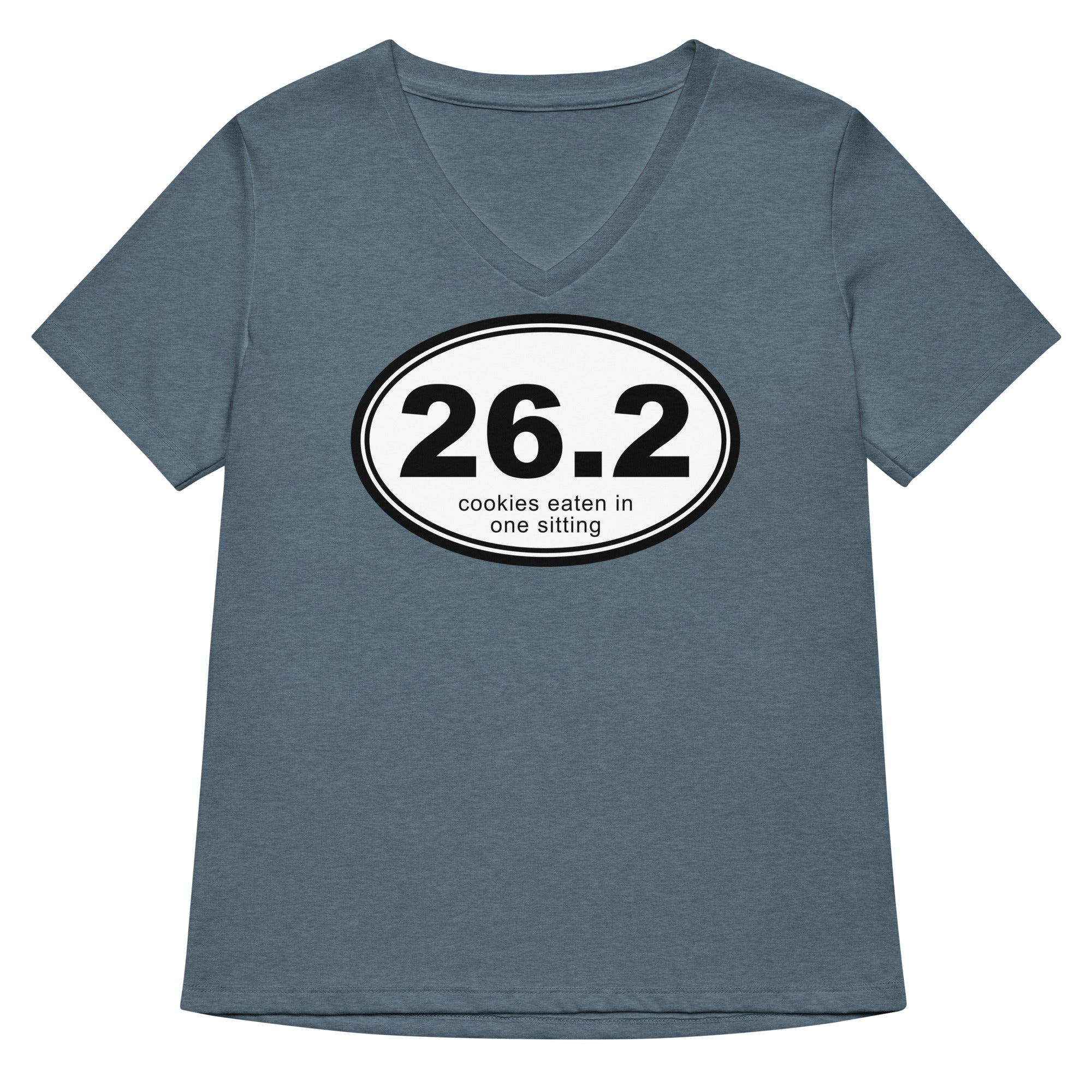 26.2 Cookies Eaten In One Sitting Women's V-Neck Tee Hoodie, Sweatshirt | CoreVibeTees.com (Image 1)