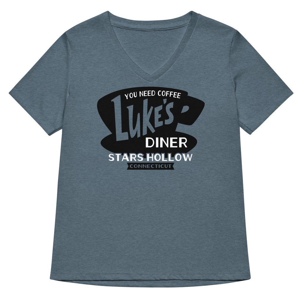 Luke's Diner Women's V-Neck Tee Hoodie, Sweatshirt | CoreVibeTees.com