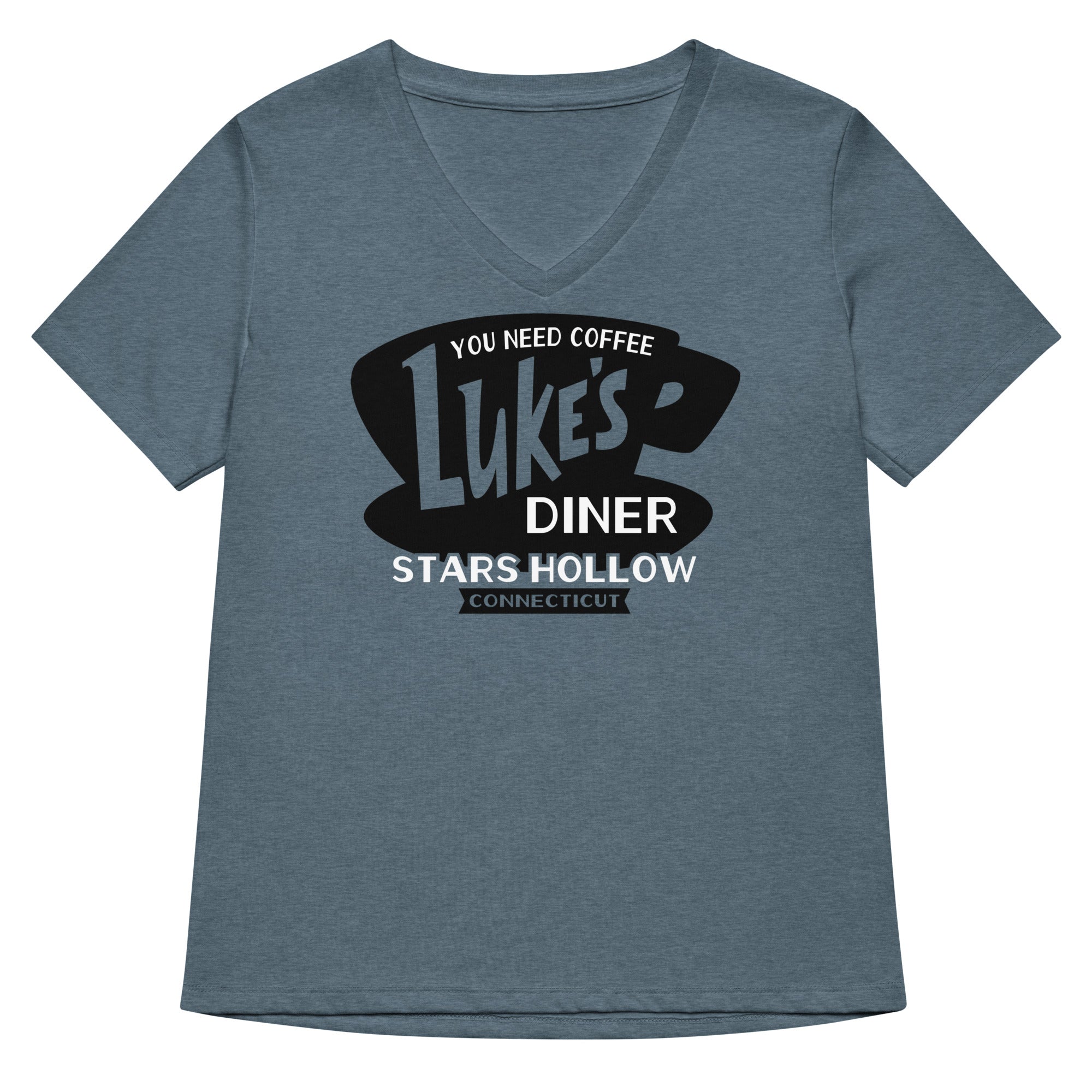 Luke's Diner Women's V-Neck Tee Hoodie, Sweatshirt | CoreVibeTees.com