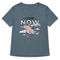 The Time Is Now Women's V-Neck Tee Hoodie, Sweatshirt | CoreVibeTees.com (Image 1)