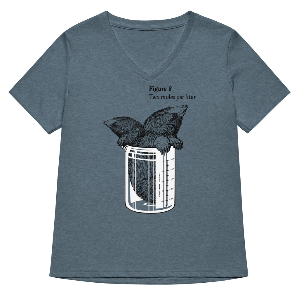 Two Moles Per Liter Women's V-Neck Tee Hoodie, Sweatshirt | CoreVibeTees.com (Image 1)