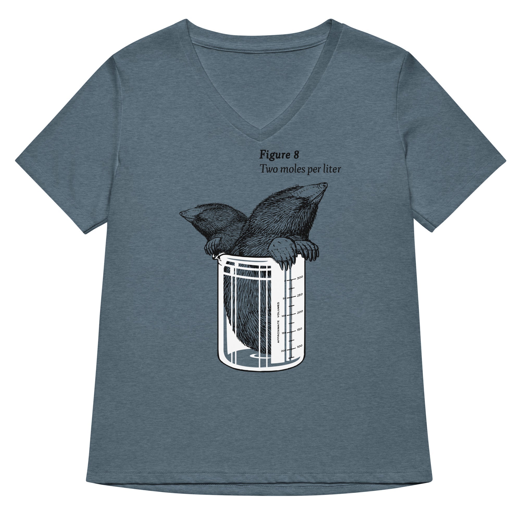 Two Moles Per Liter Women's V-Neck Tee Hoodie, Sweatshirt | CoreVibeTees.com (Image 1)