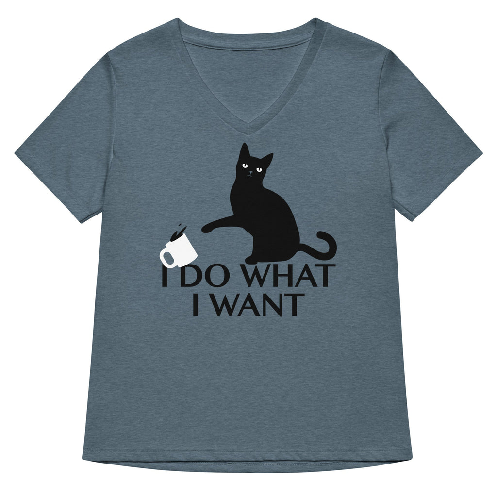 I Do What I Want Women's V-Neck Tee Hoodie, Sweatshirt | CoreVibeTees.com (Image 1)