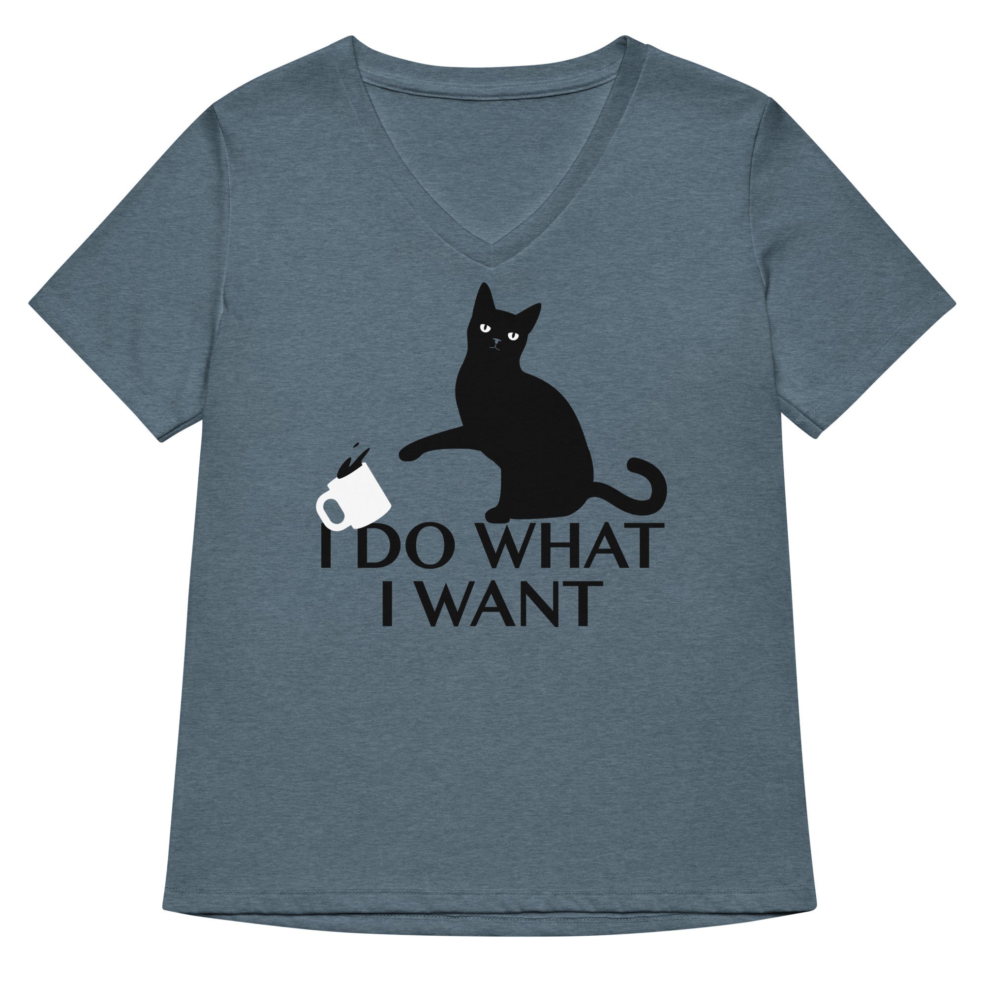 I Do What I Want Women's V-Neck Tee Hoodie, Sweatshirt | CoreVibeTees.com (Image 1)